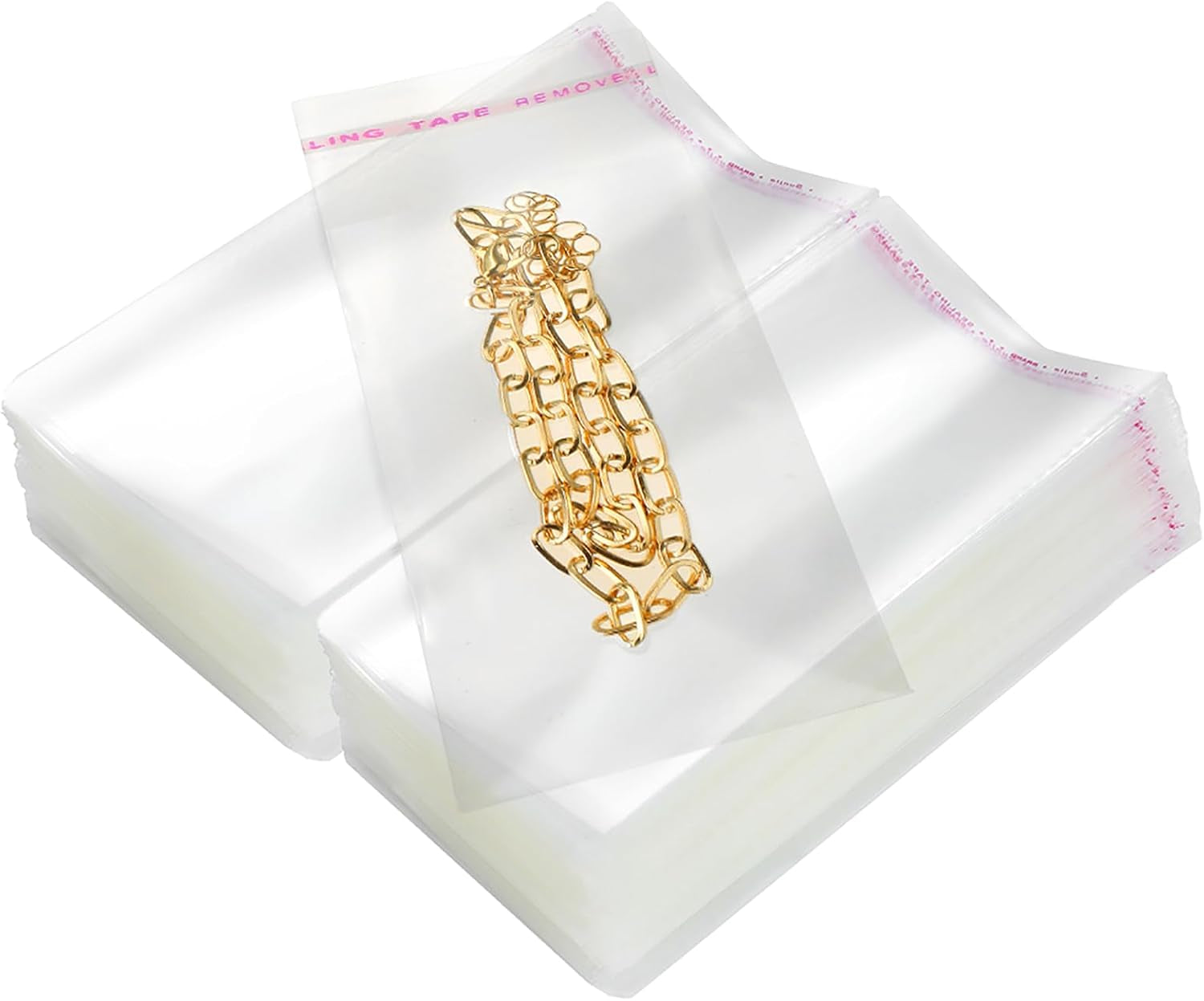 400 PCS 4x6 Inch Thick 3.2Mil Clear Self-Sealing Cellophane Bags - Resealable Cookie, Candy & Party Favor Packaging