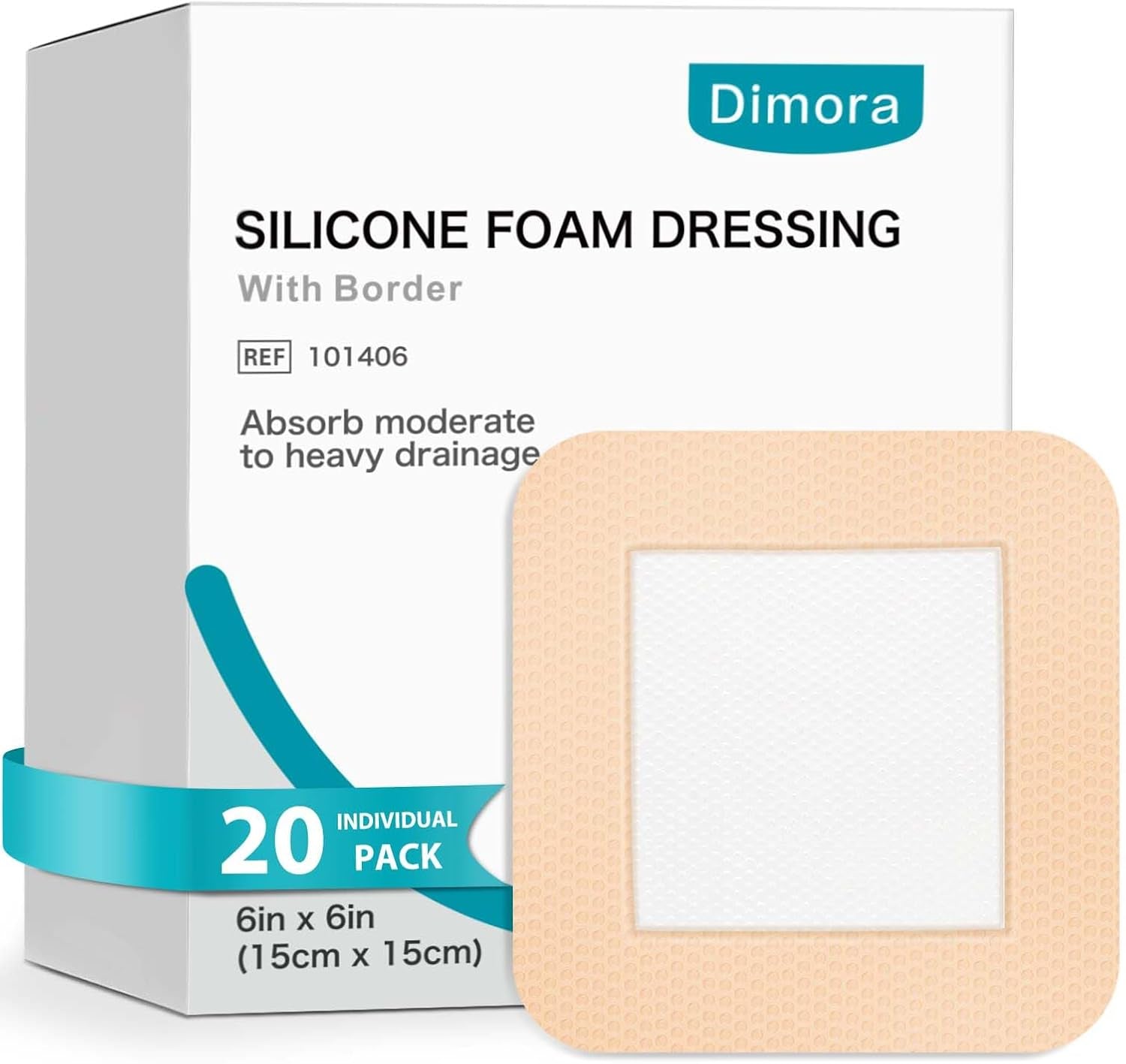 10 Pack Waterproof Sacral Foam Bandages with Silicone Adhesive - 7"x7" Absorbent & Breathable Wound Dressings for Bed Sores and Pressure Ulcers