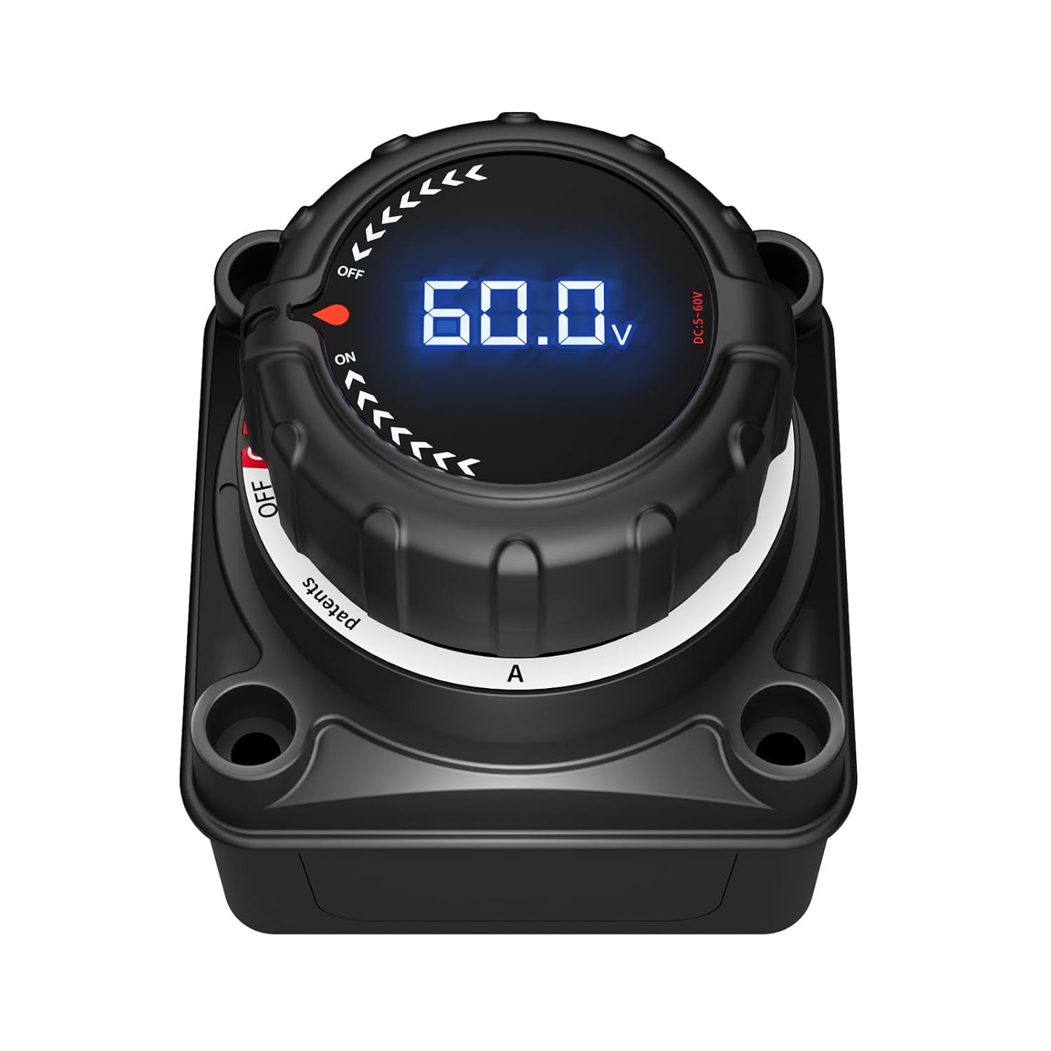Upgrade Your Power Management: 300A Battery Disconnect Switch with Digital Voltage Display for Car, Truck, Marine, RV, and Trailer (DC 5-60V)