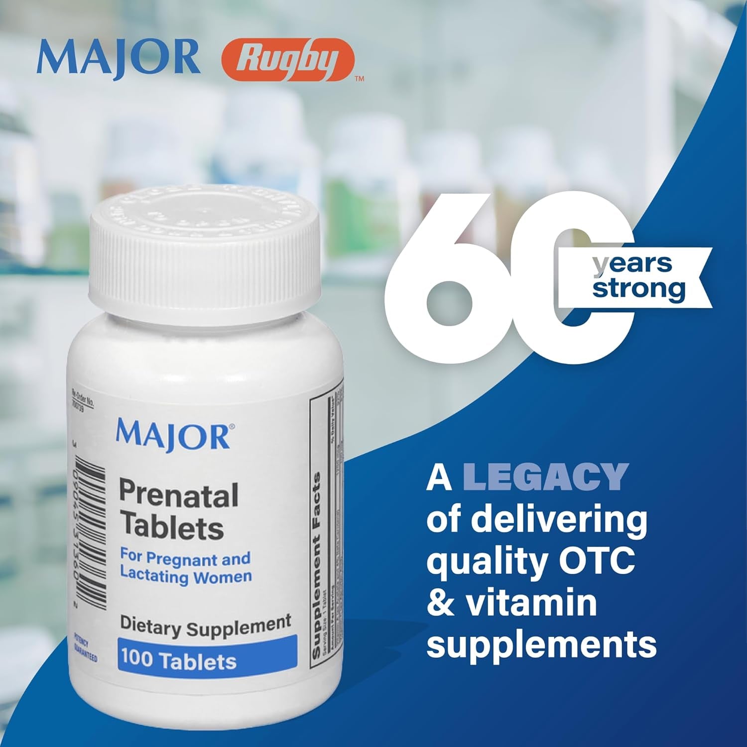 Essential Prenatal Tablets for Expecting and Nursing Moms - 100 Count Dietary Supplement