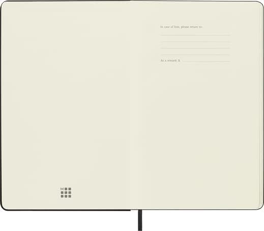 Premium Large Dotted Classic Notebook - Black Hard Cover (5 x 8.25)