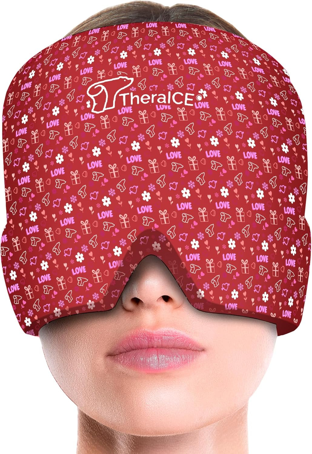 Migraine Relief Cap - Soothing Ice Pack Mask for Headaches, Sinus Tension, and Puffy Eyes | Perfect Gift for Mom!