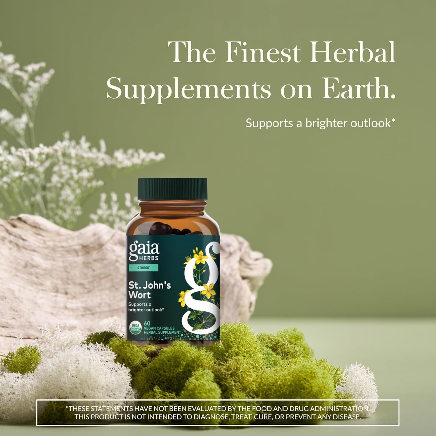 St. John's Wort Stress Relief - 60 Vegan Capsules for Natural Support