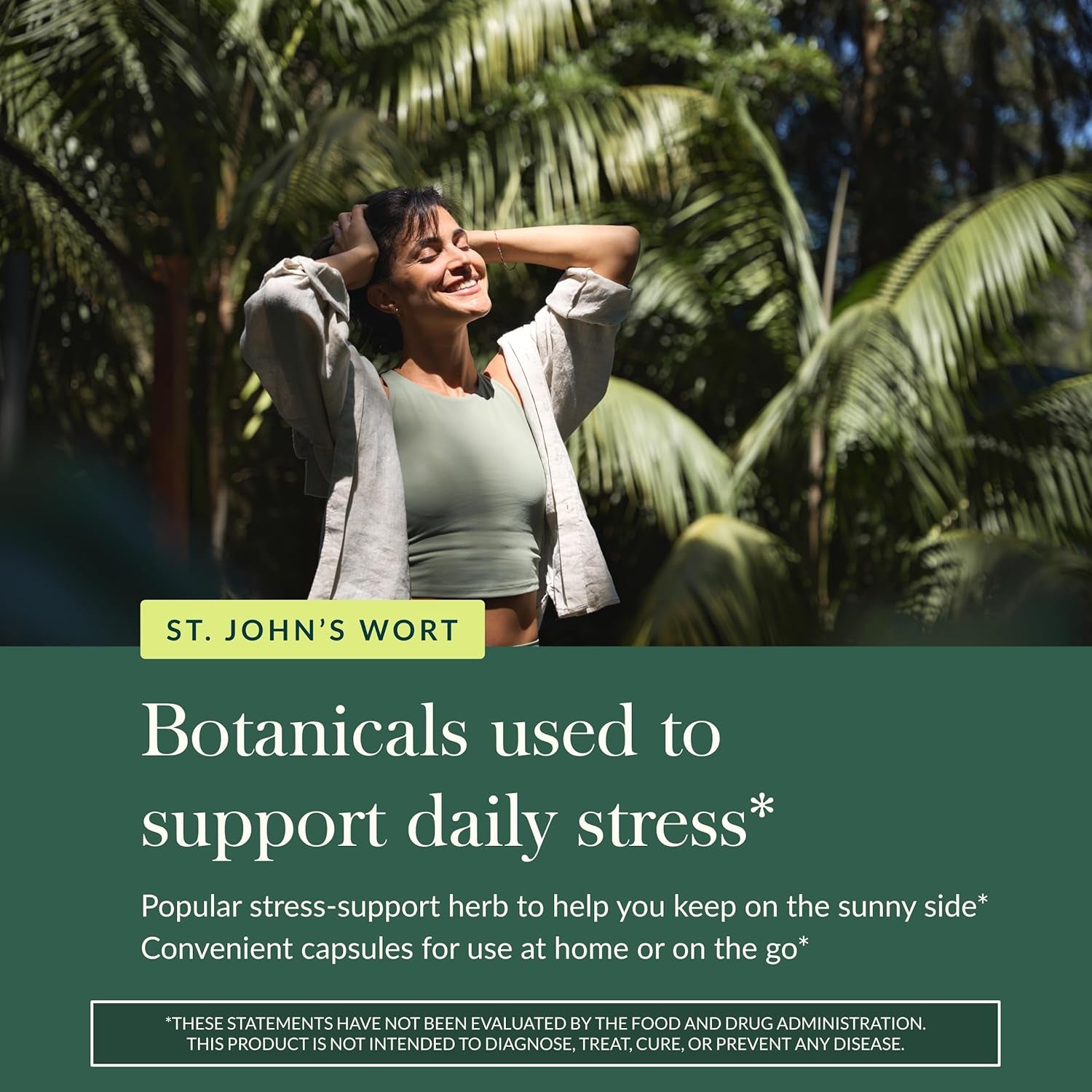 St. John's Wort Stress Relief - 60 Vegan Capsules for Natural Support