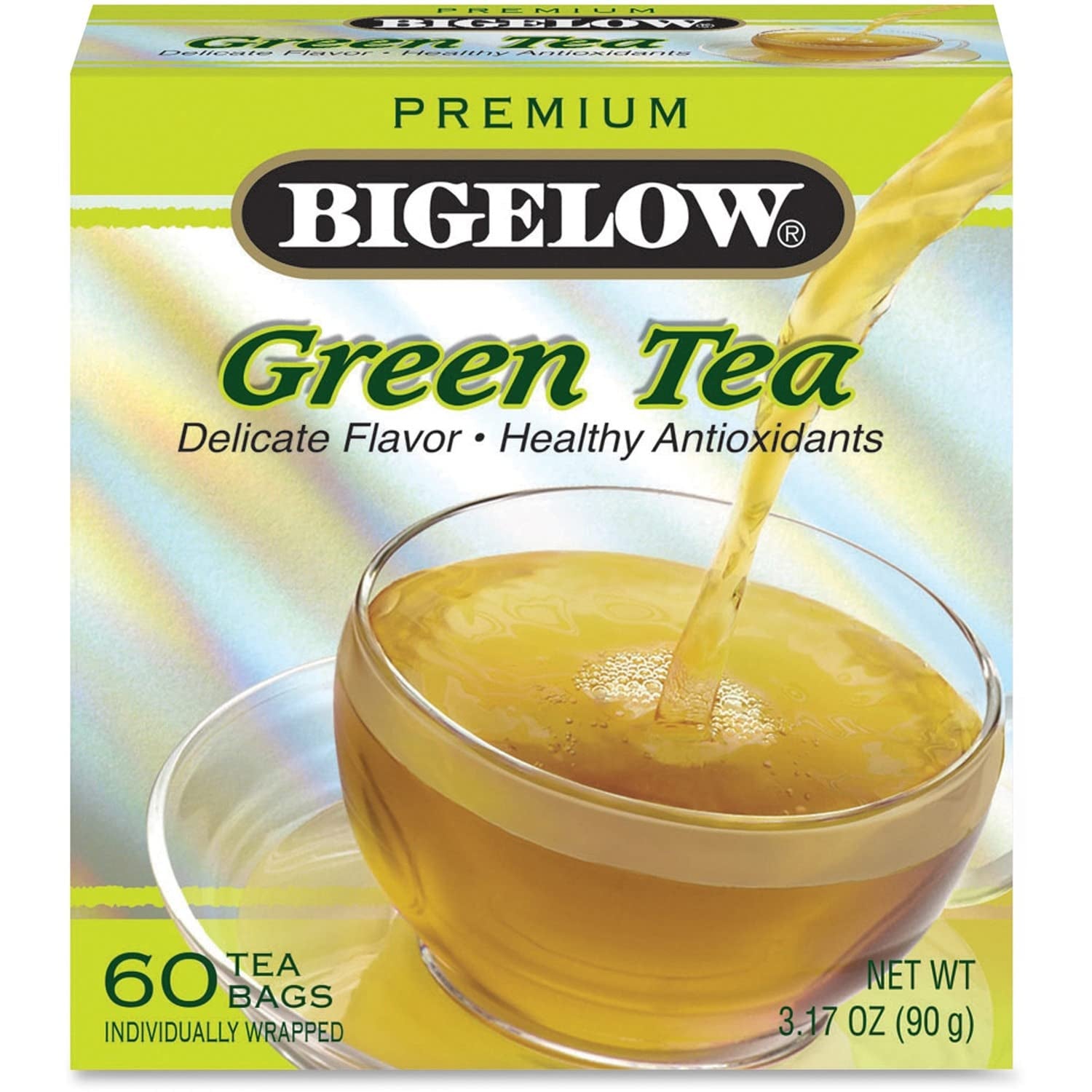 Refreshing Green Tea with Peach - Caffeinated Blend, 20 Count Box (Pack of 6) - 120 Total Tea Bags for a Flavorful Boost!
