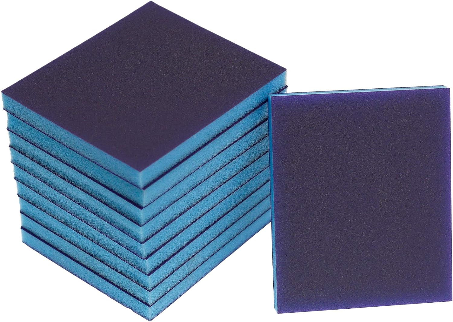 16Pcs Superfine 220 Grit Washable Sanding Sponges - Versatile Wet & Dry Sand Blocks for Plastic, Wood, Metal & Furniture