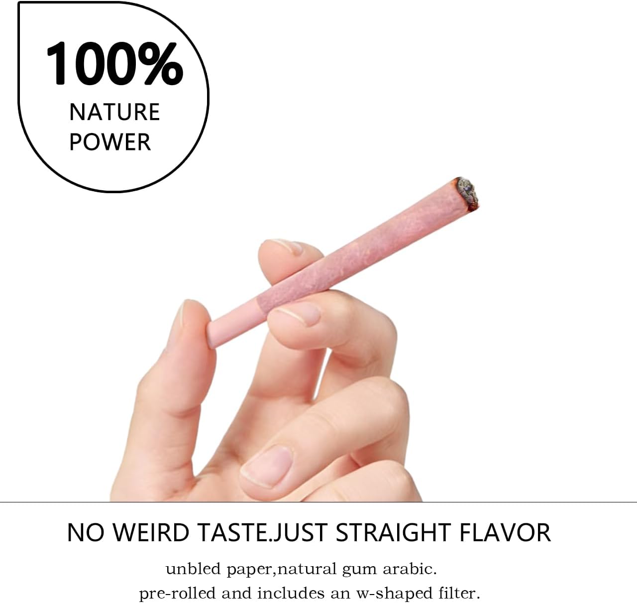 Premium 100 Pack Pink King Size Pre Rolled Cones - 108mm with Loader & Packing Sticks