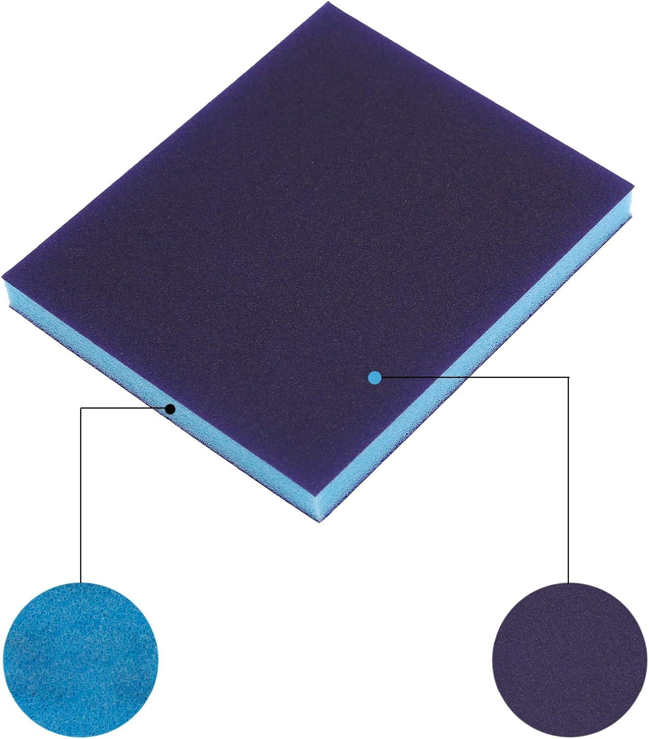 16Pcs Superfine 220 Grit Washable Sanding Sponges - Versatile Wet & Dry Sand Blocks for Plastic, Wood, Metal & Furniture
