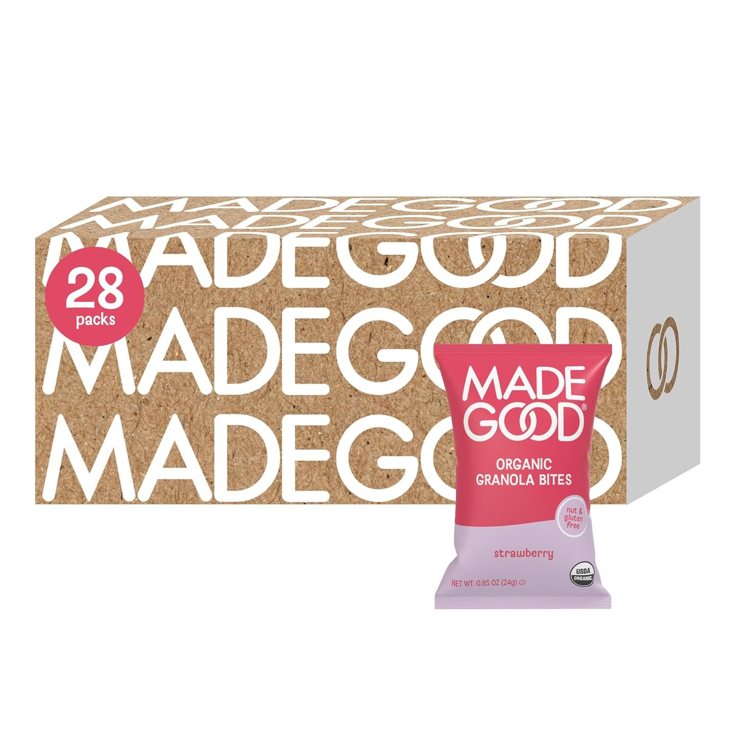 Indulge in Madegood Organic Chocolate Chip Granola Bites - 28 Count of Delicious, Guilt-Free Snacks!