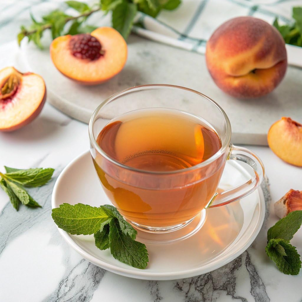 Perfect Peach Herbal Tea Bags - Caffeine Free, 20 Count (Pack of 6) - Refreshing & Delicious!