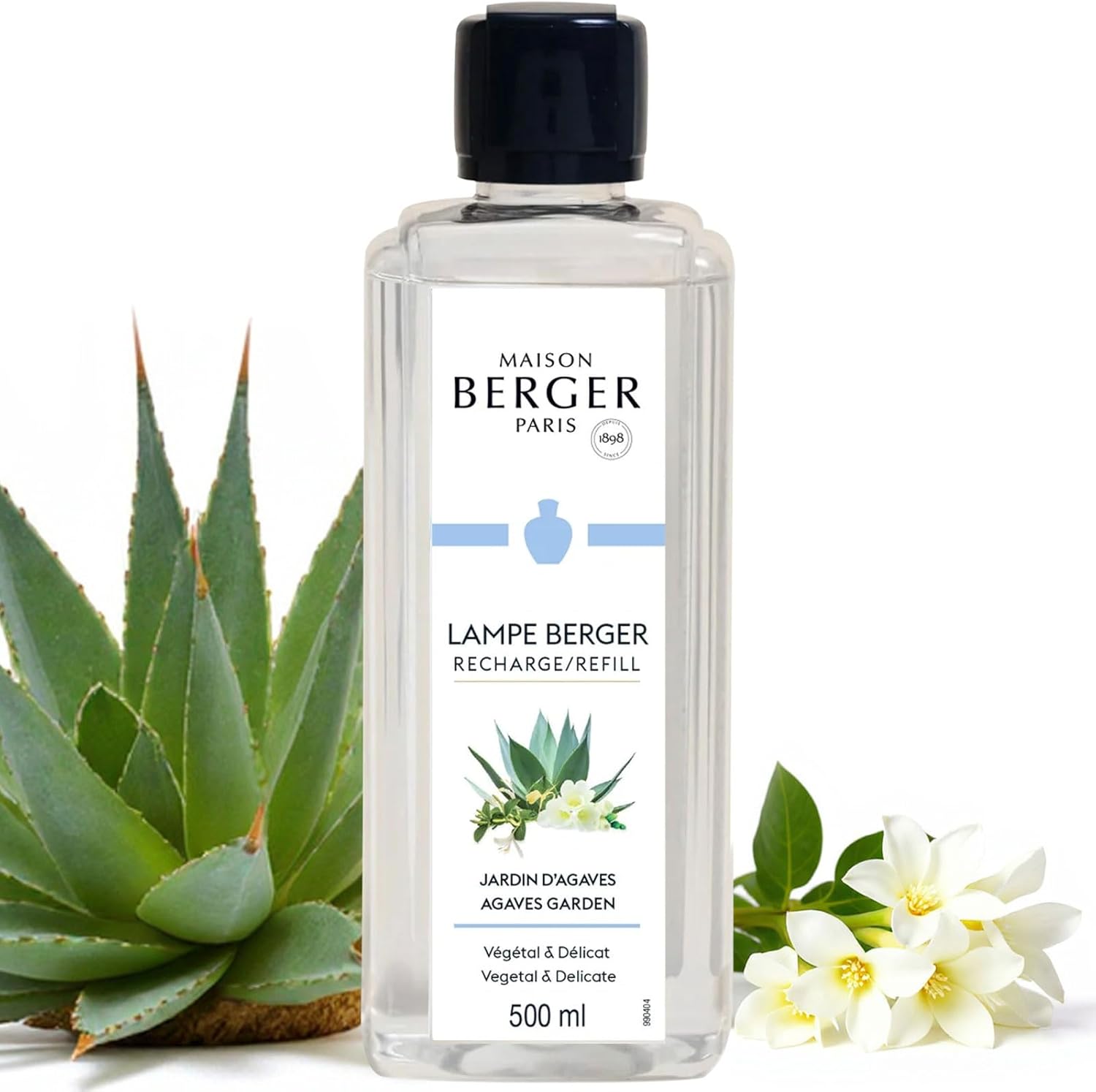 Amber Powder Lampe Berger Refill - 500ml 2-in-1 Odor Neutralizer & Fragrance Diffuser - Exquisite Rose, Cinnamon, Pepper & Amber Scents - Made in France