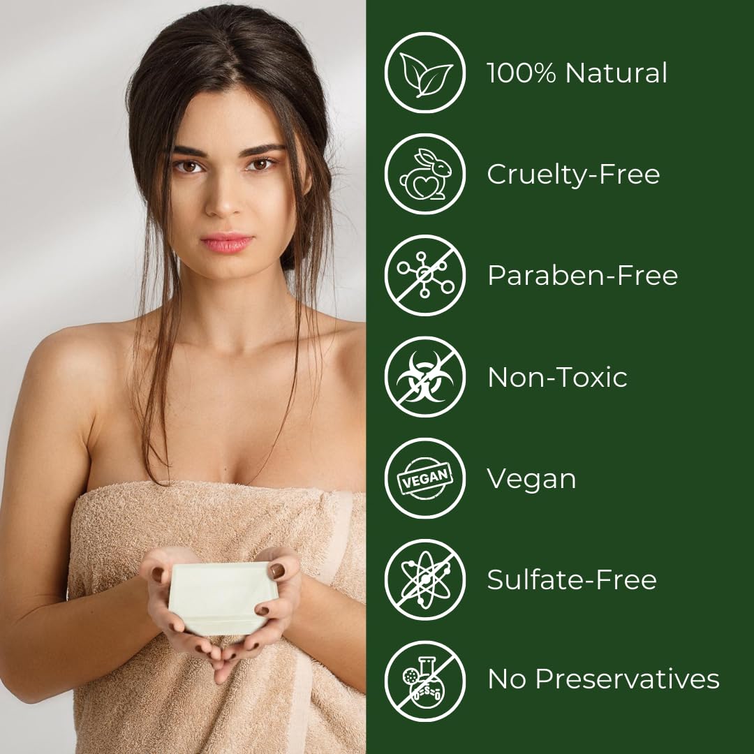 Tea Tree Soap Bar – Natural Blemish Remedy for Face & Body – Deep Cleansing & Hydrating Formula for Fresh, Calm Skin