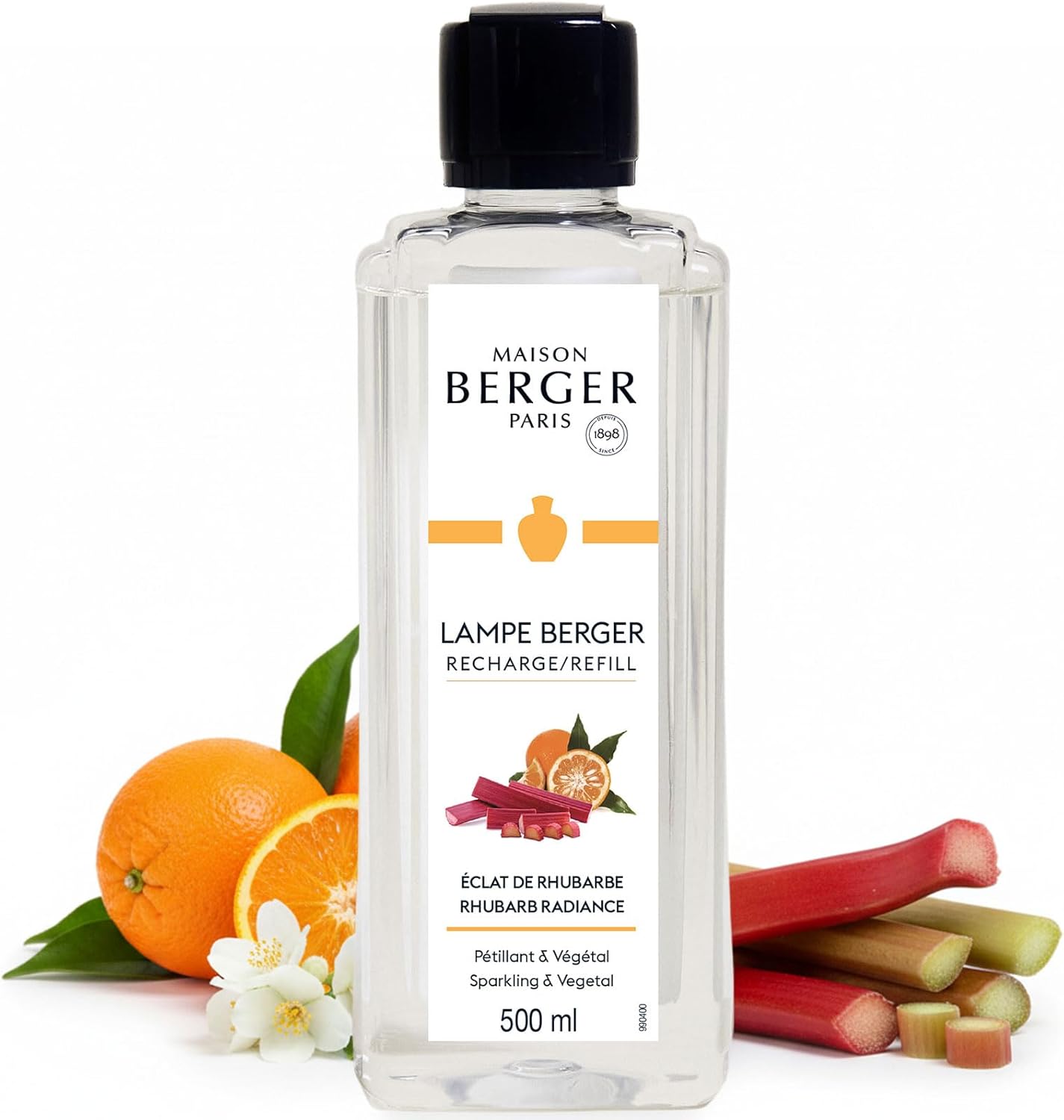 Amber Powder Lampe Berger Refill - 500ml 2-in-1 Odor Neutralizer & Fragrance Diffuser - Exquisite Rose, Cinnamon, Pepper & Amber Scents - Made in France