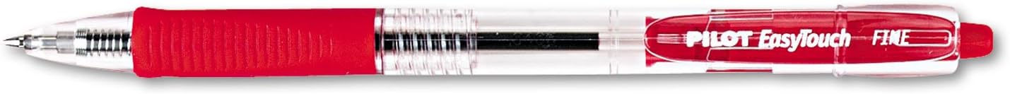Easytouch 12-Pack Refillable Retractable Ballpoint Pens - Fine Point Blue Ink .7mm