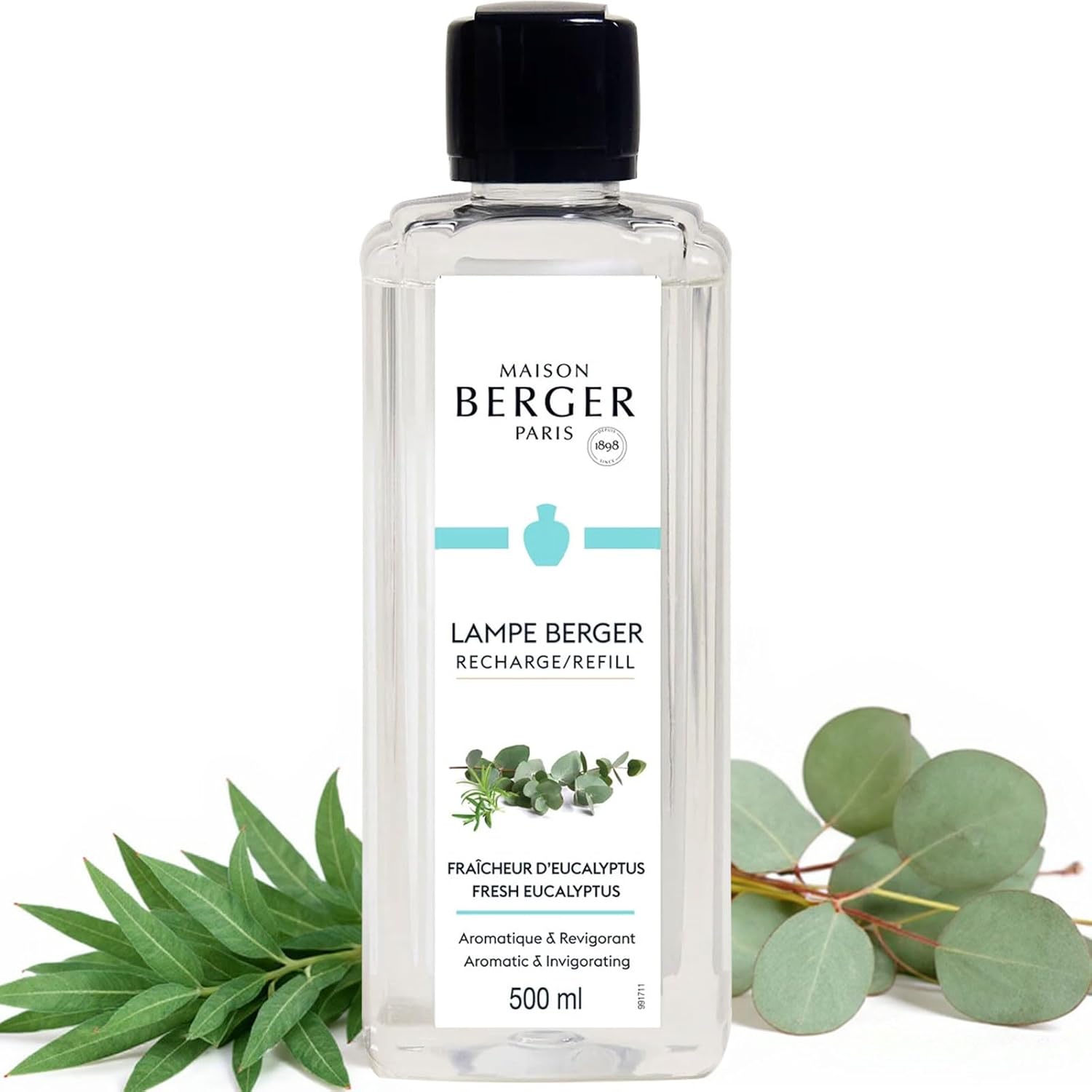 Amber Powder Lampe Berger Refill - 500ml 2-in-1 Odor Neutralizer & Fragrance Diffuser - Exquisite Rose, Cinnamon, Pepper & Amber Scents - Made in France