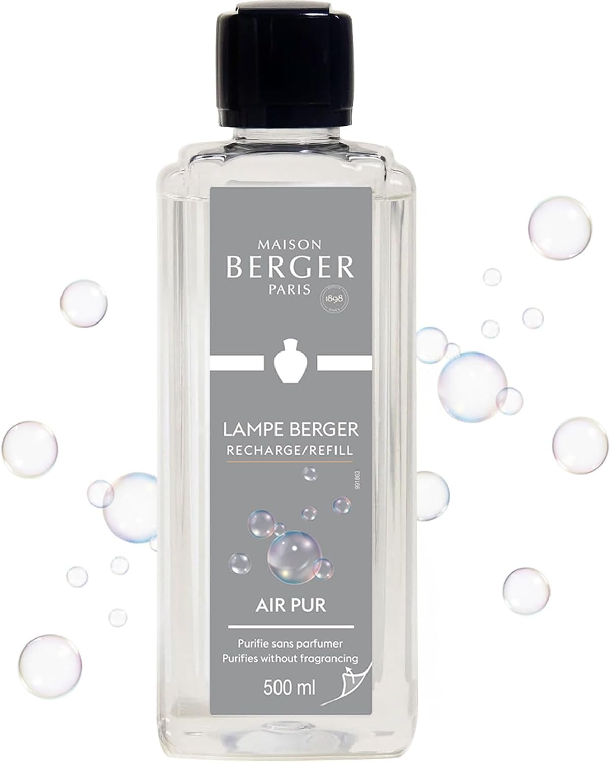 Amber Powder Lampe Berger Refill - 500ml 2-in-1 Odor Neutralizer & Fragrance Diffuser - Exquisite Rose, Cinnamon, Pepper & Amber Scents - Made in France