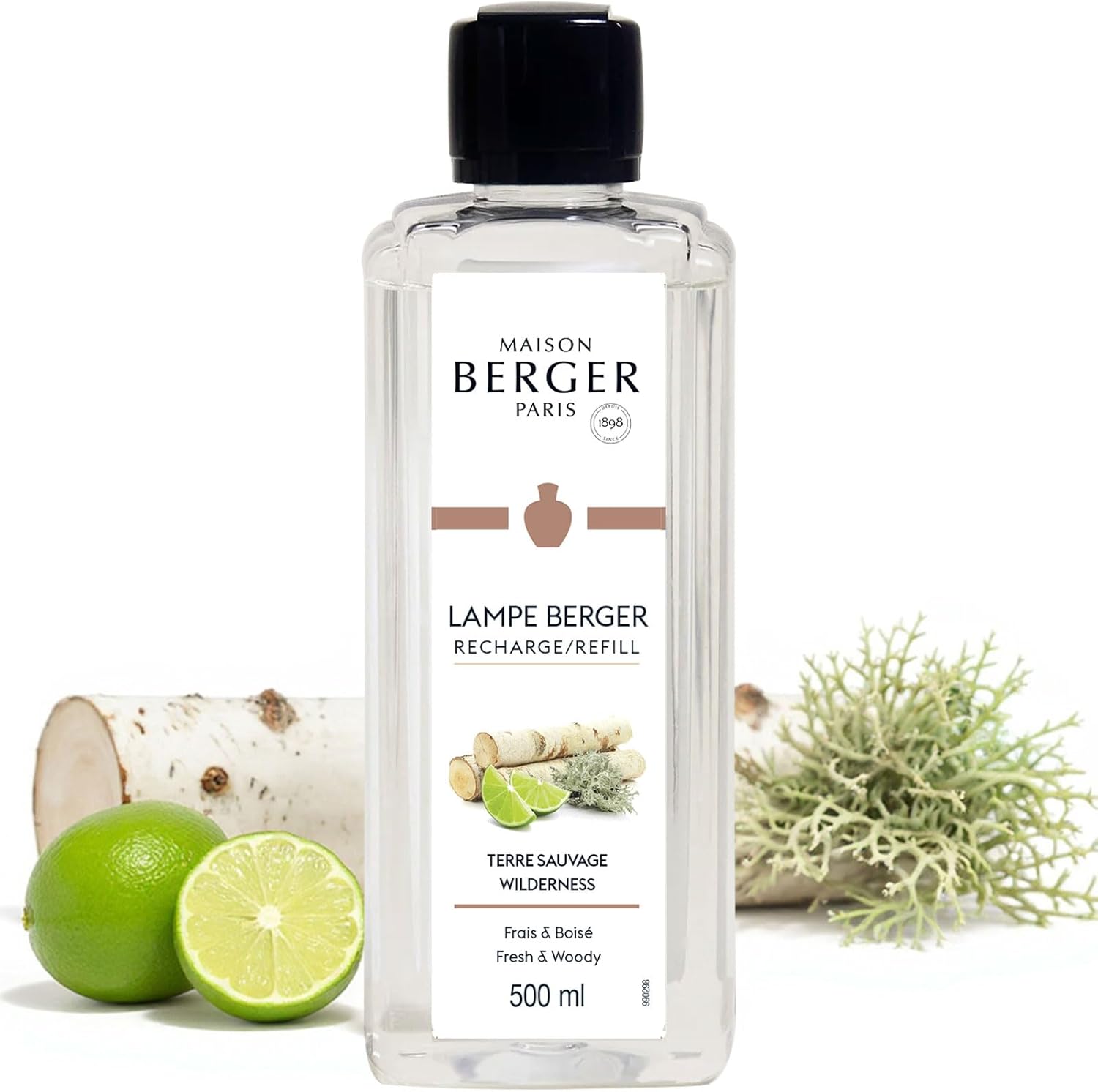 Amber Powder Lampe Berger Refill - 500ml 2-in-1 Odor Neutralizer & Fragrance Diffuser - Exquisite Rose, Cinnamon, Pepper & Amber Scents - Made in France