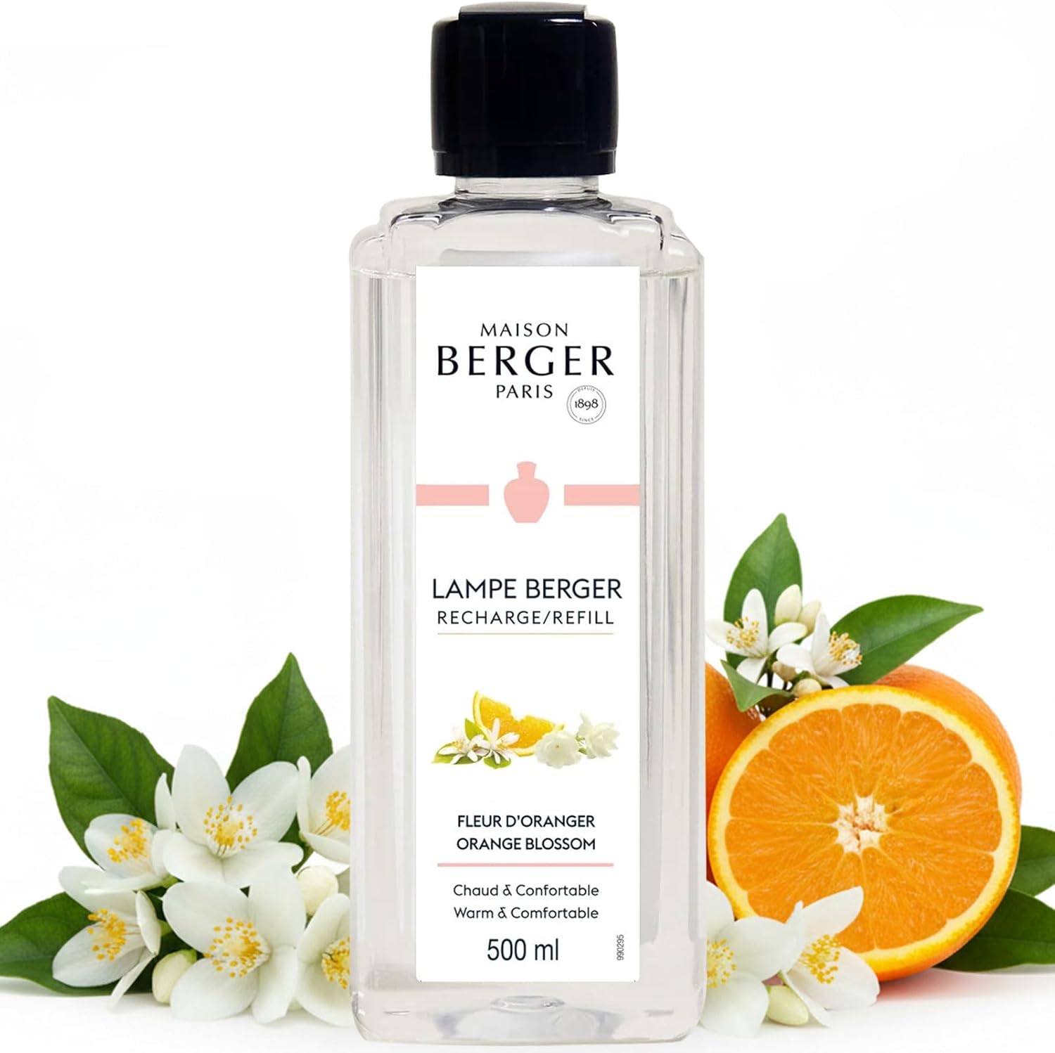 Amber Powder Lampe Berger Refill - 500ml 2-in-1 Odor Neutralizer & Fragrance Diffuser - Exquisite Rose, Cinnamon, Pepper & Amber Scents - Made in France