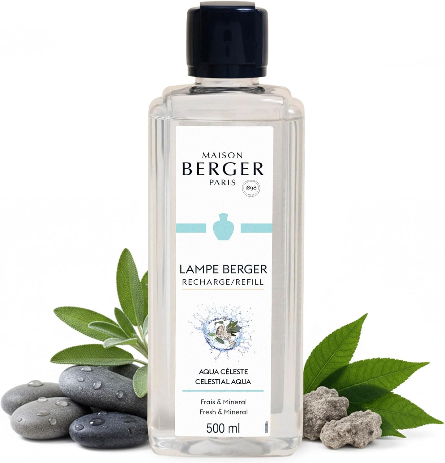 Amber Powder Lampe Berger Refill - 500ml 2-in-1 Odor Neutralizer & Fragrance Diffuser - Exquisite Rose, Cinnamon, Pepper & Amber Scents - Made in France