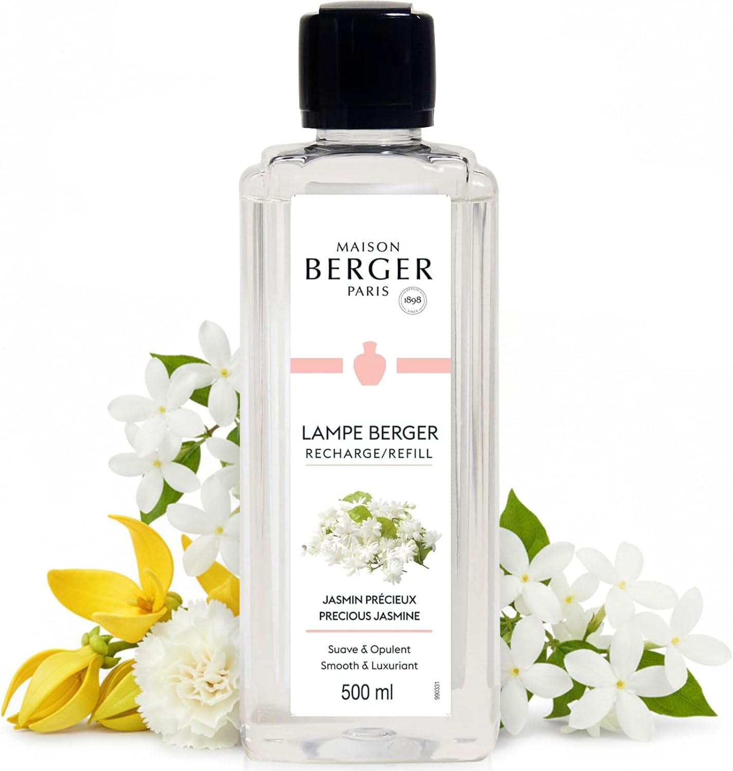 Amber Powder Lampe Berger Refill - 500ml 2-in-1 Odor Neutralizer & Fragrance Diffuser - Exquisite Rose, Cinnamon, Pepper & Amber Scents - Made in France