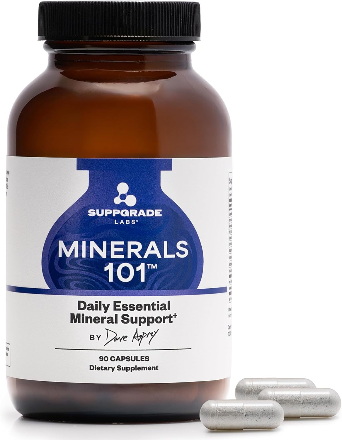Unlock Your Health with Minerals 101 by Dave Asprey | Essential Daily Mineral Support | Complete Trace Mineral Supplement with Calcium, Magnesium Malate, Chromium, Zinc, Copper, Potassium | 30-Day Supply