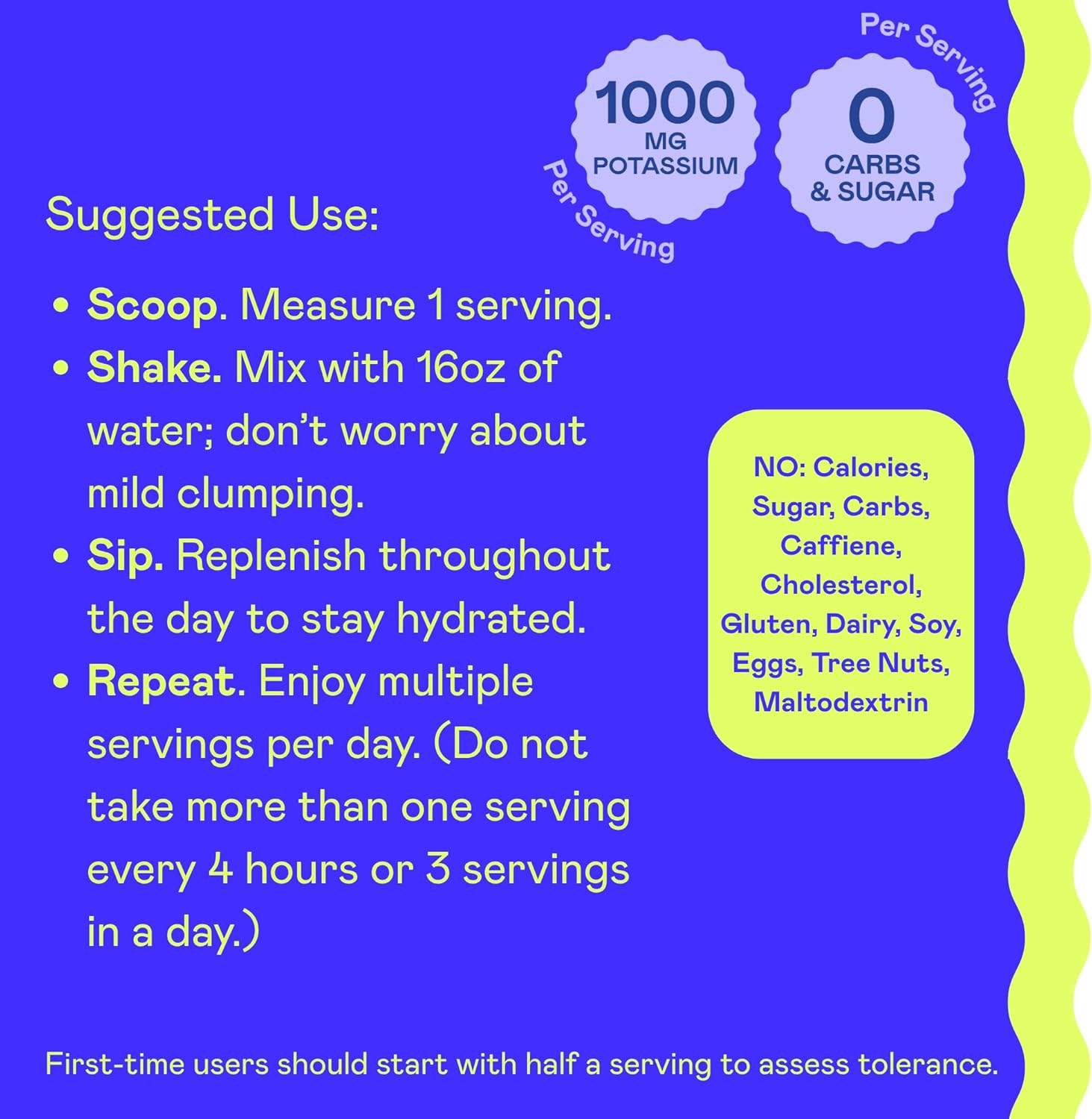 K1000 Unflavored Electrolyte Powder Mix - 50 Servings for Keto & Enhanced Performance