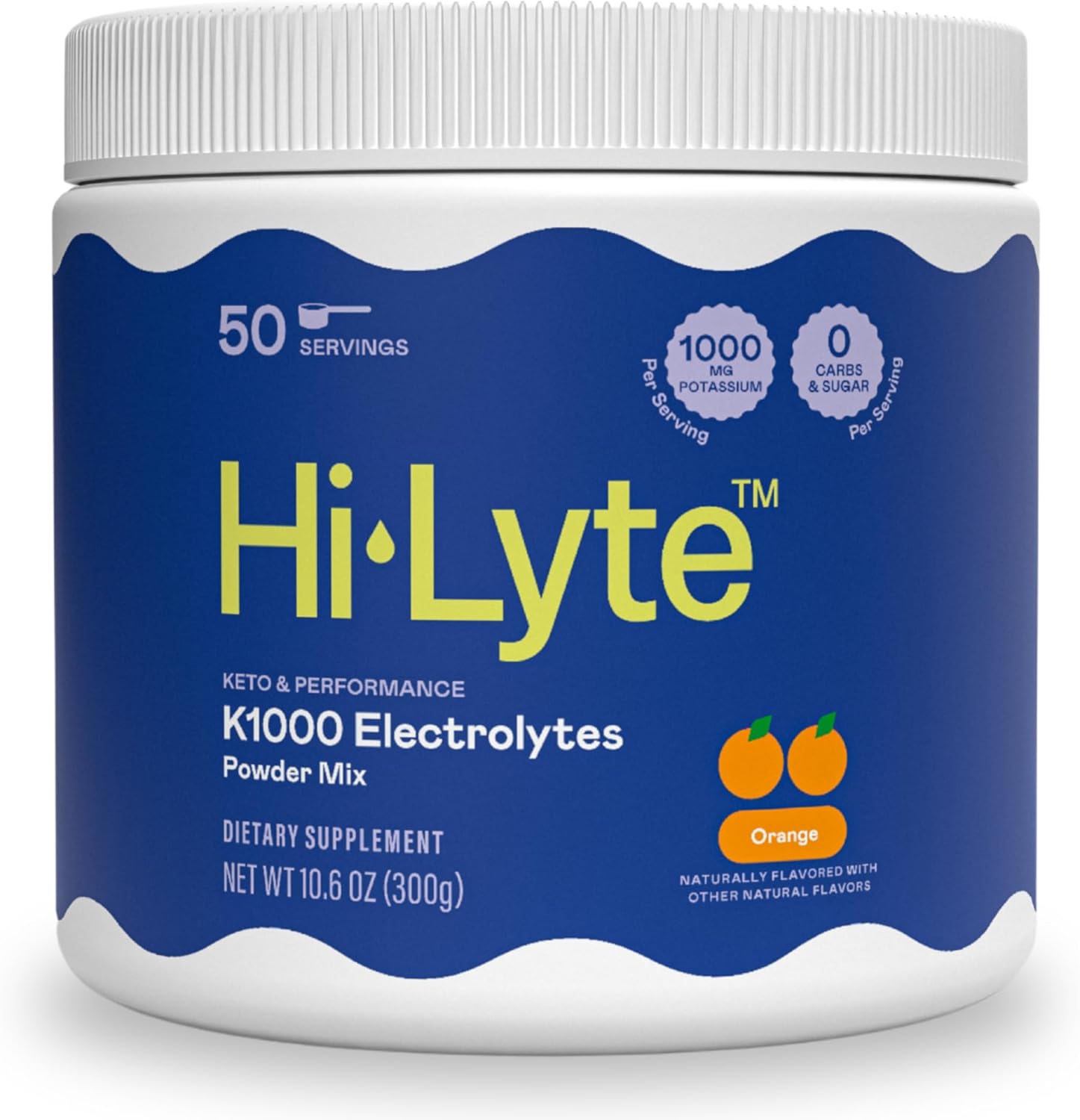 K1000 Unflavored Electrolyte Powder Mix - 50 Servings for Keto & Enhanced Performance