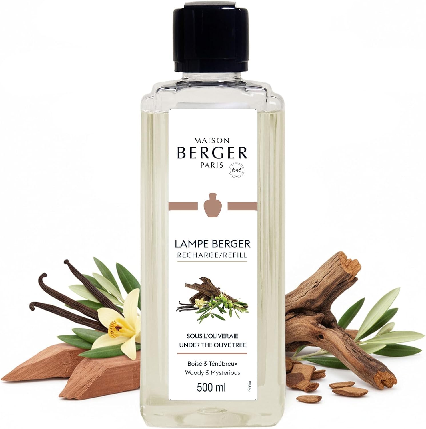 Amber Powder Lampe Berger Refill - 500ml 2-in-1 Odor Neutralizer & Fragrance Diffuser - Exquisite Rose, Cinnamon, Pepper & Amber Scents - Made in France