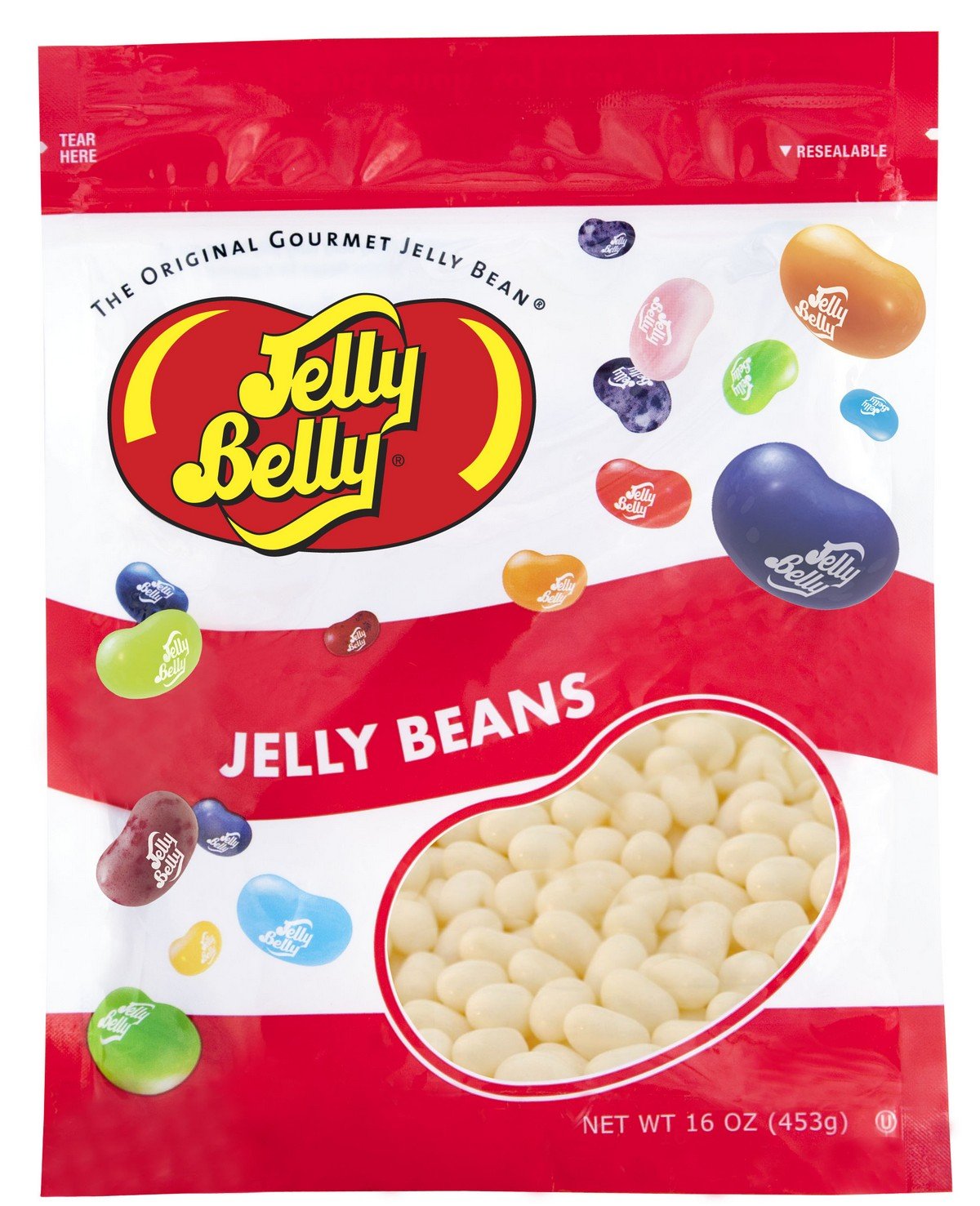 Delicious Coconut Jelly Beans - 1 Pound Resealable Bag - Authentic & Fresh from the Source!