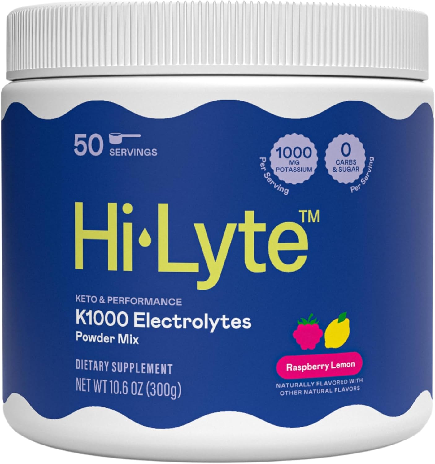 K1000 Unflavored Electrolyte Powder Mix - 50 Servings for Keto & Enhanced Performance