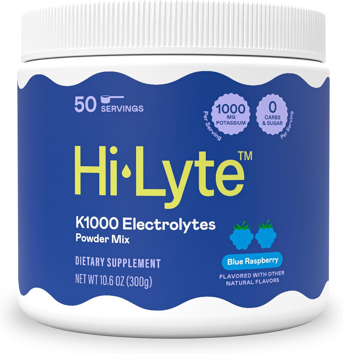 K1000 Unflavored Electrolyte Powder Mix - 50 Servings for Keto & Enhanced Performance