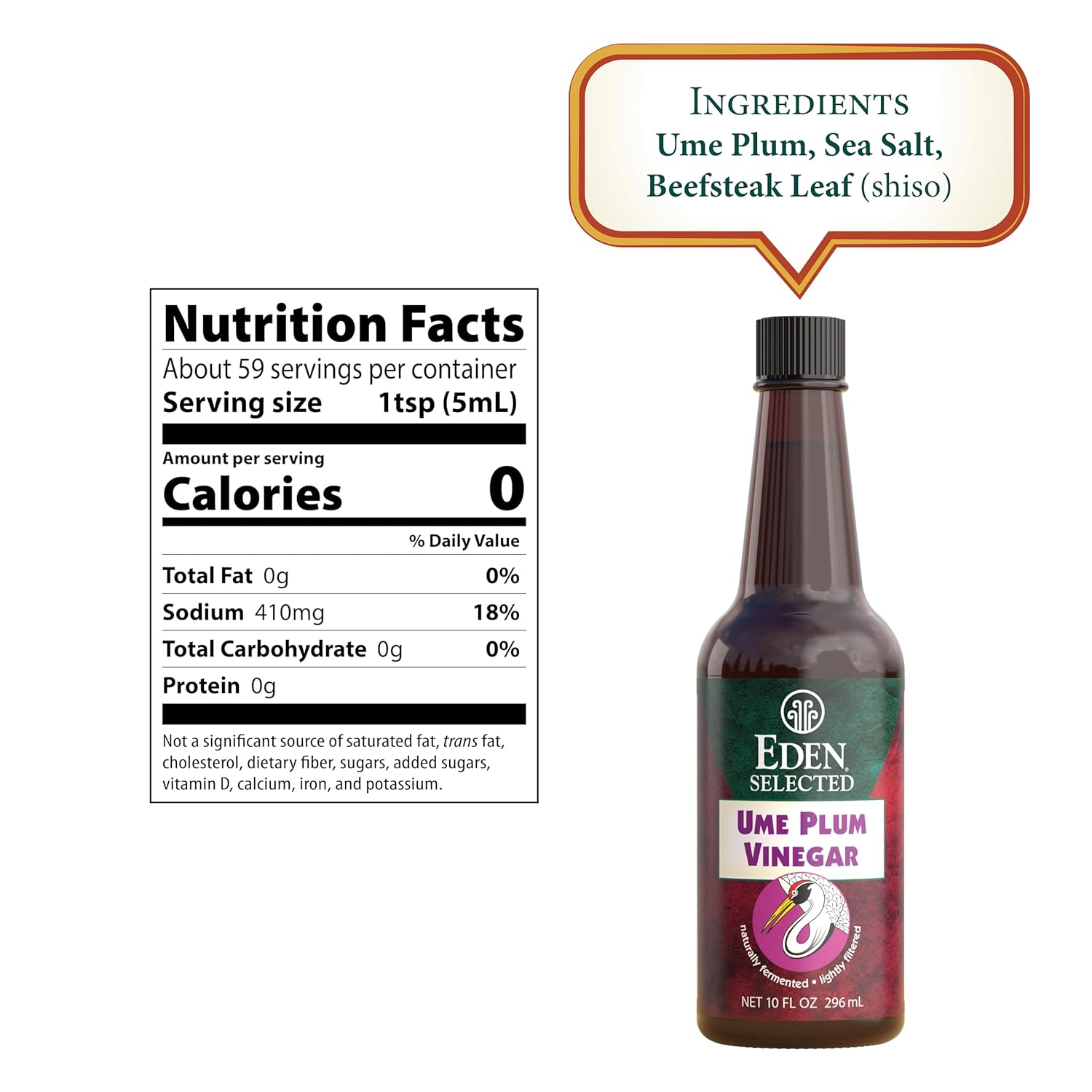 Authentic Japanese Ume Plum Vinegar - 10 Fl Oz, Traditionally Crafted for Flavor and Wellness