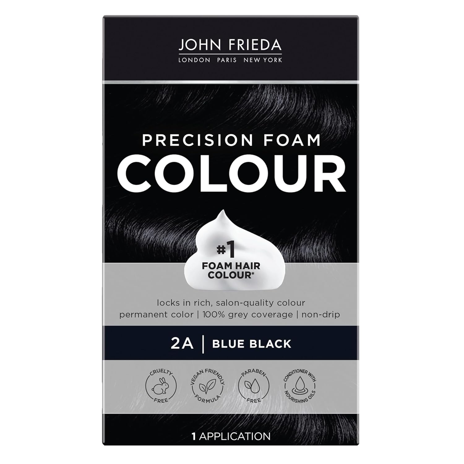 Transform Your Look with John Frieda Precision Foam Colour in Medium Natural Brown 5N - Full-Coverage, Anti-Fade Hair Color Kit for Stunning Results