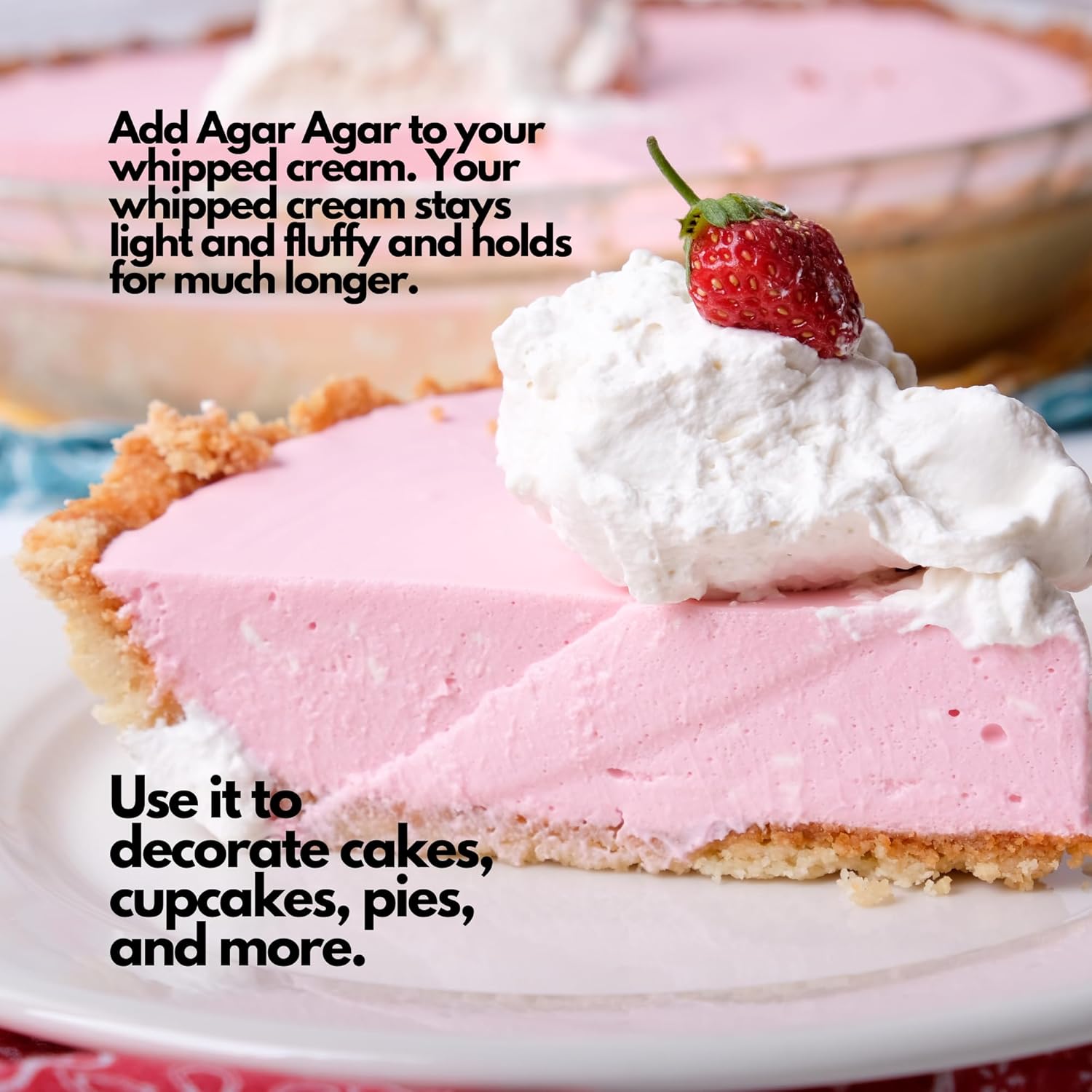 Premium Agar Agar Powder (4Oz) - 100% Natural Vegan Gelatin Substitute, Halal & Kosher Certified, Gluten-Free, Non-GMO, Sugar-Free for Delicious Desserts