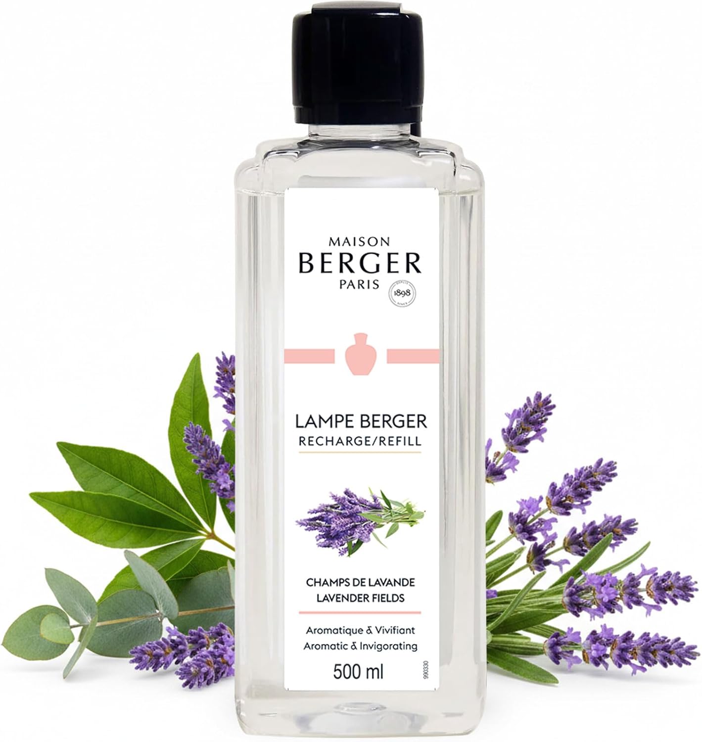 Amber Powder Lampe Berger Refill - 500ml 2-in-1 Odor Neutralizer & Fragrance Diffuser - Exquisite Rose, Cinnamon, Pepper & Amber Scents - Made in France