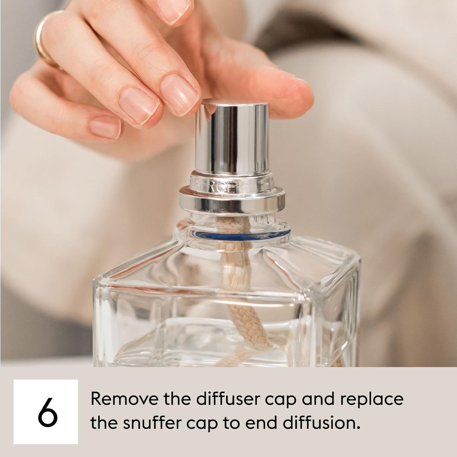 Amber Powder Lampe Berger Refill - 500ml 2-in-1 Odor Neutralizer & Fragrance Diffuser - Exquisite Rose, Cinnamon, Pepper & Amber Scents - Made in France