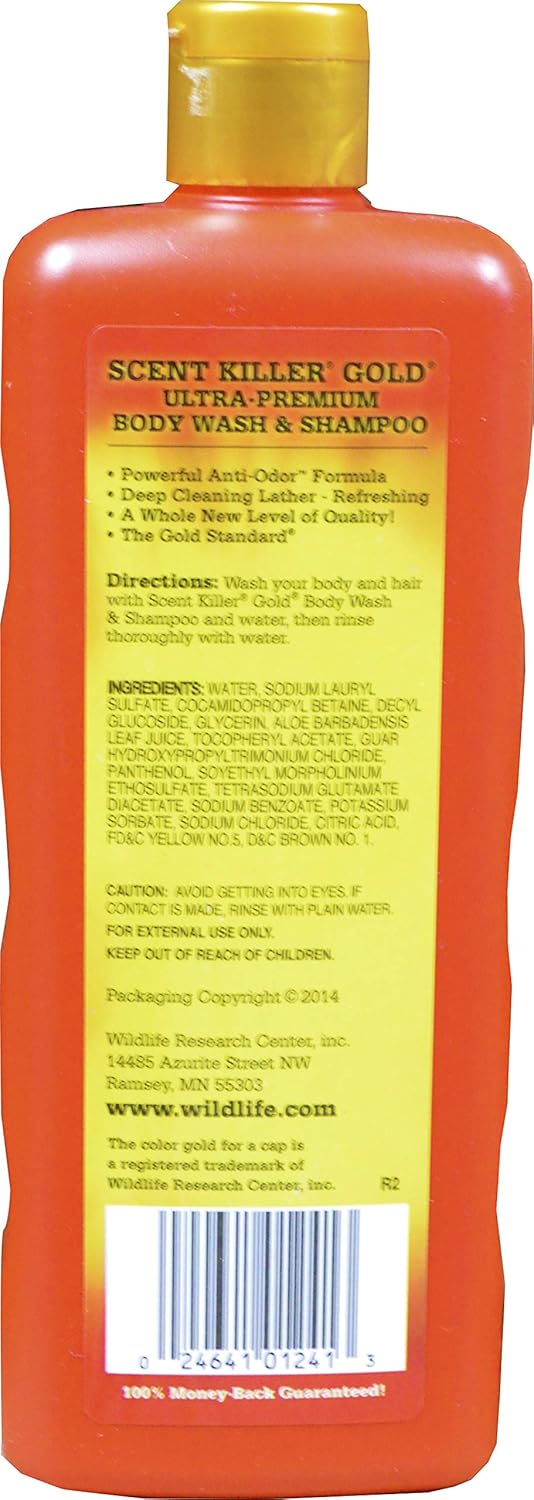 Wildlife Research Scent Killer Gold Body Wash & Shampoo - 24 oz for Ultimate Odor Control