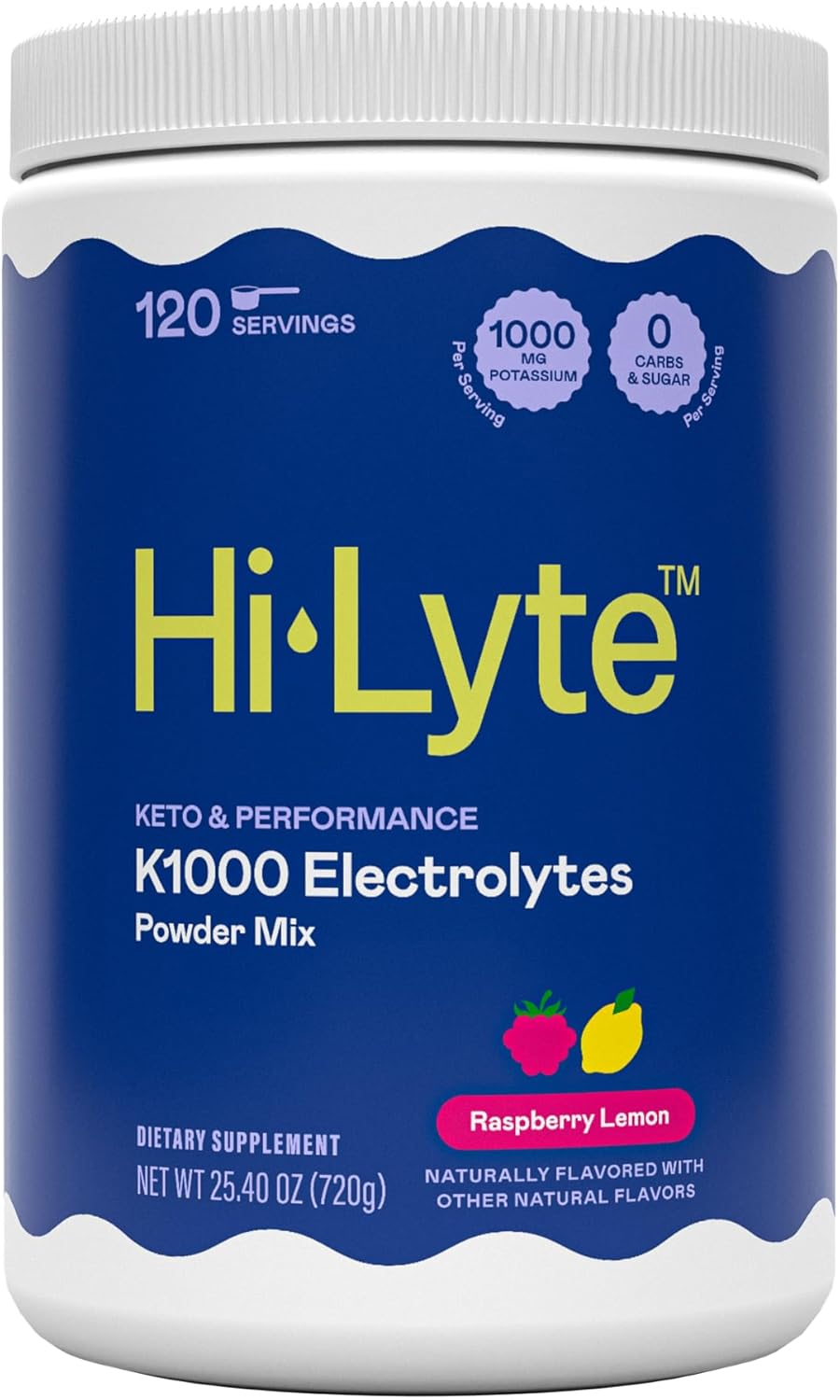 K1000 Unflavored Electrolyte Powder Mix - 50 Servings for Keto & Enhanced Performance