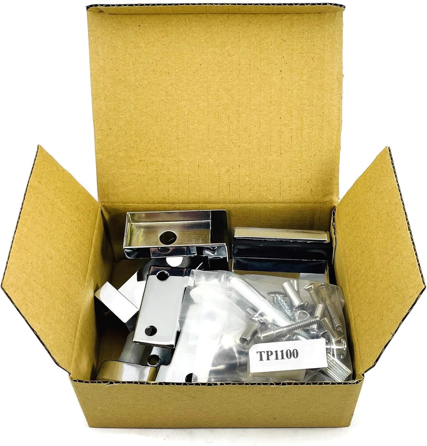 Premium TP 1100 Complete Inswing Door Hardware Set for 1" Doors & 1-1/4" Pilasters - Durable Die Cast Zamac Finish