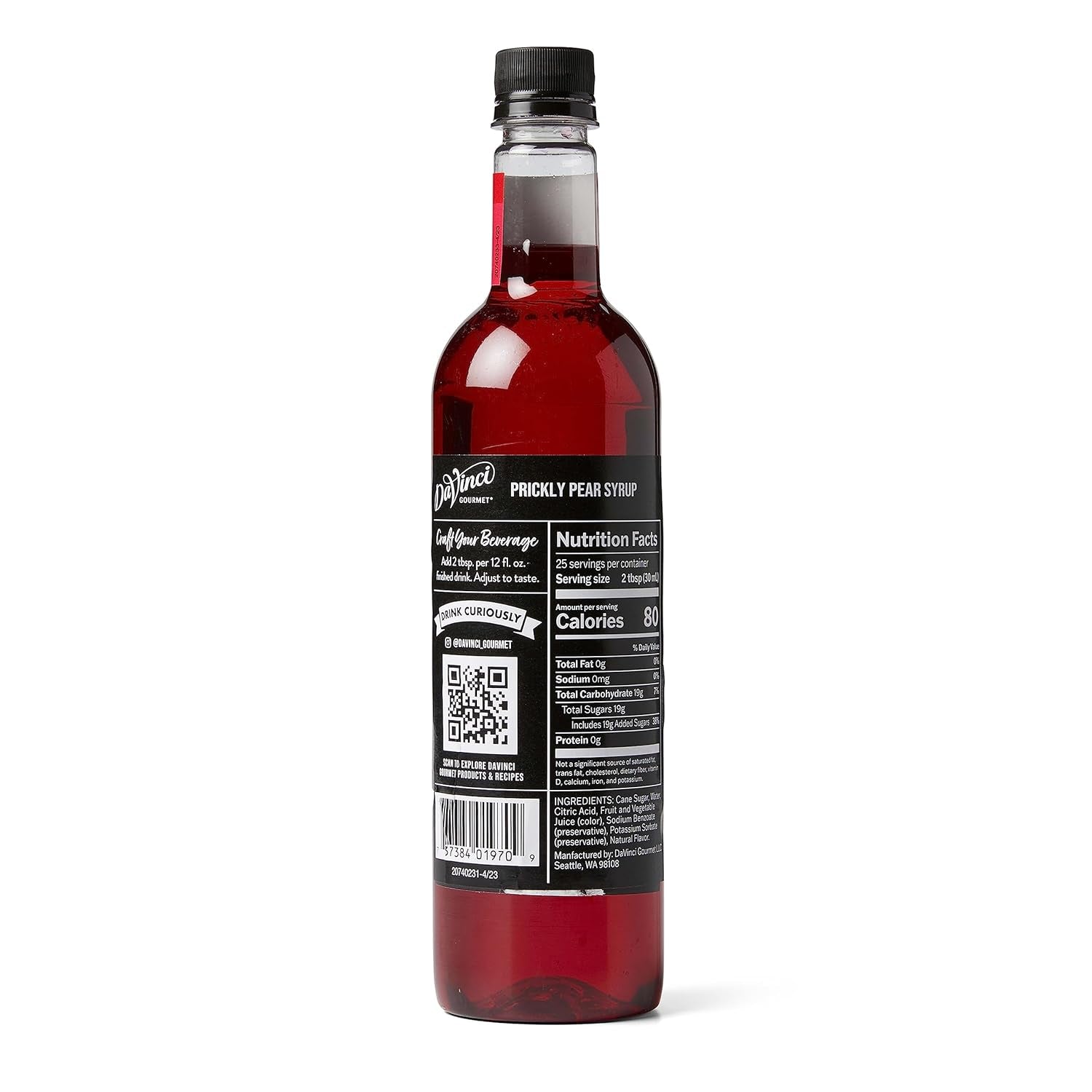 Prickly Pear Syrup, 25.4 Fluid Ounces (Pack of 1)