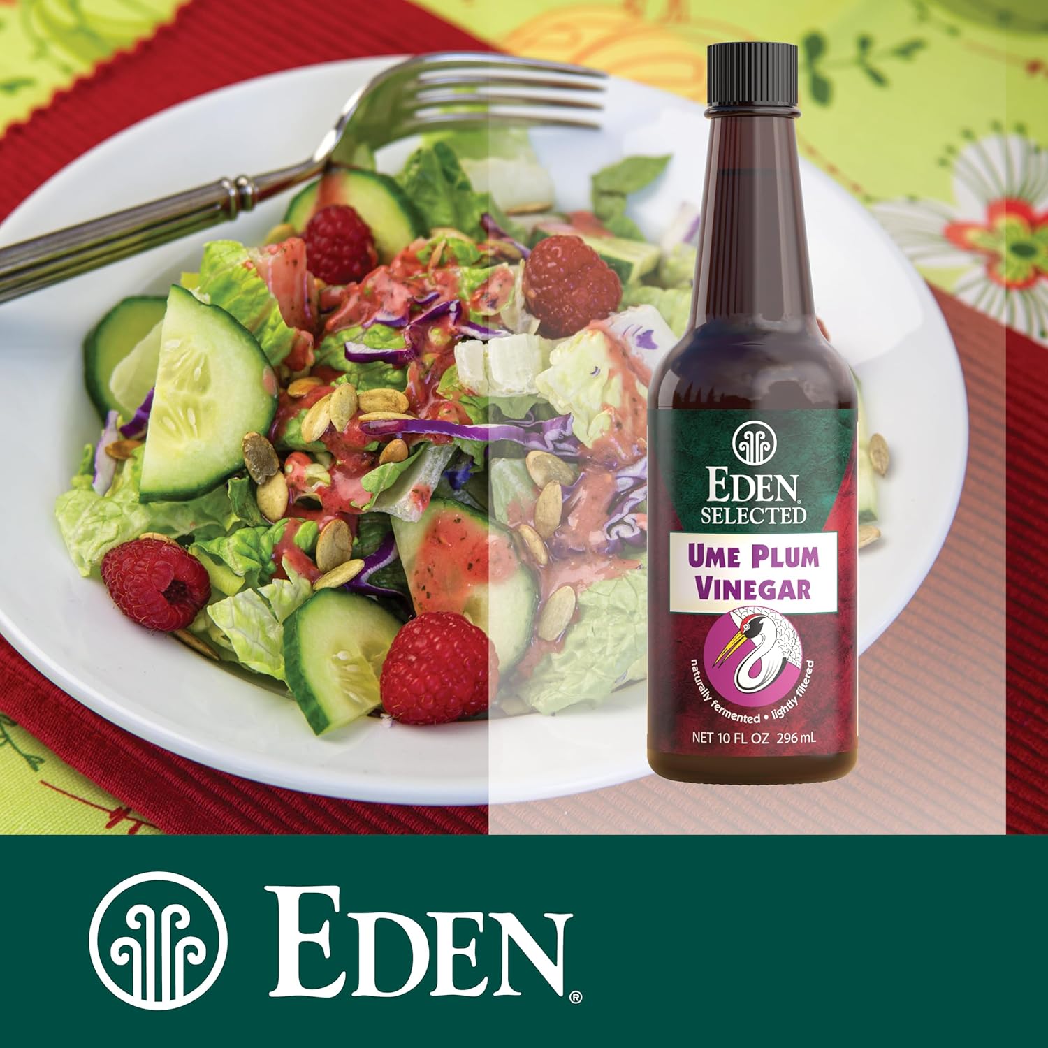 Authentic Japanese Ume Plum Vinegar - 10 Fl Oz, Traditionally Crafted for Flavor and Wellness