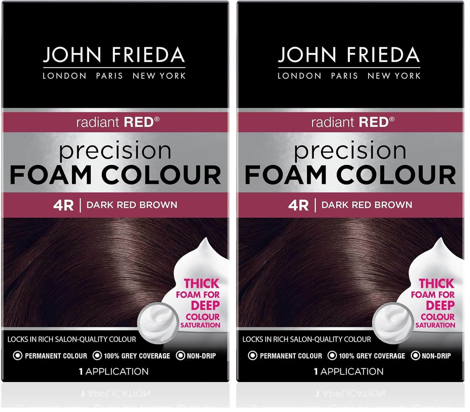 Transform Your Look with John Frieda Precision Foam Colour in Medium Natural Brown 5N - Full-Coverage, Anti-Fade Hair Color Kit for Stunning Results