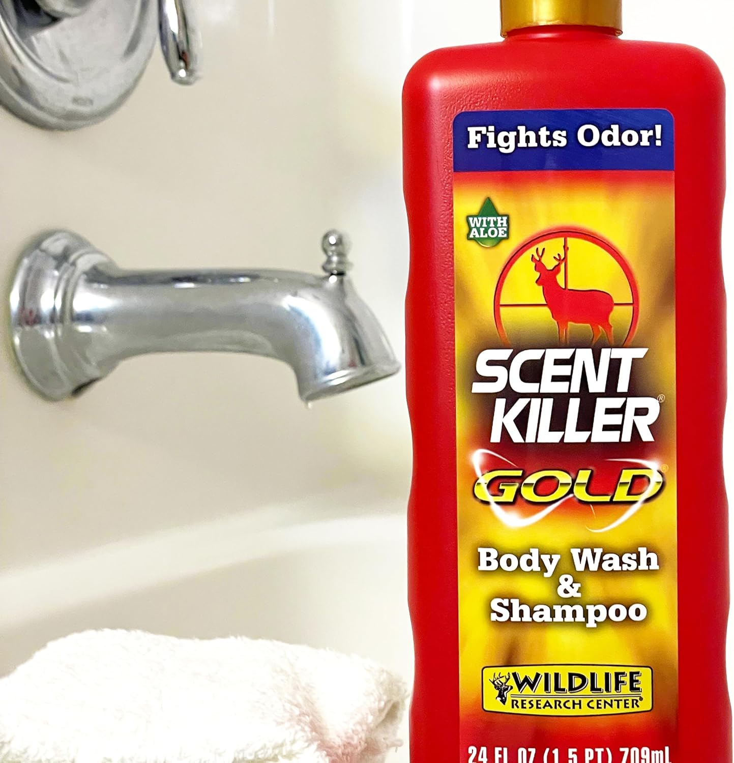 Wildlife Research Scent Killer Gold Body Wash & Shampoo - 24 oz for Ultimate Odor Control
