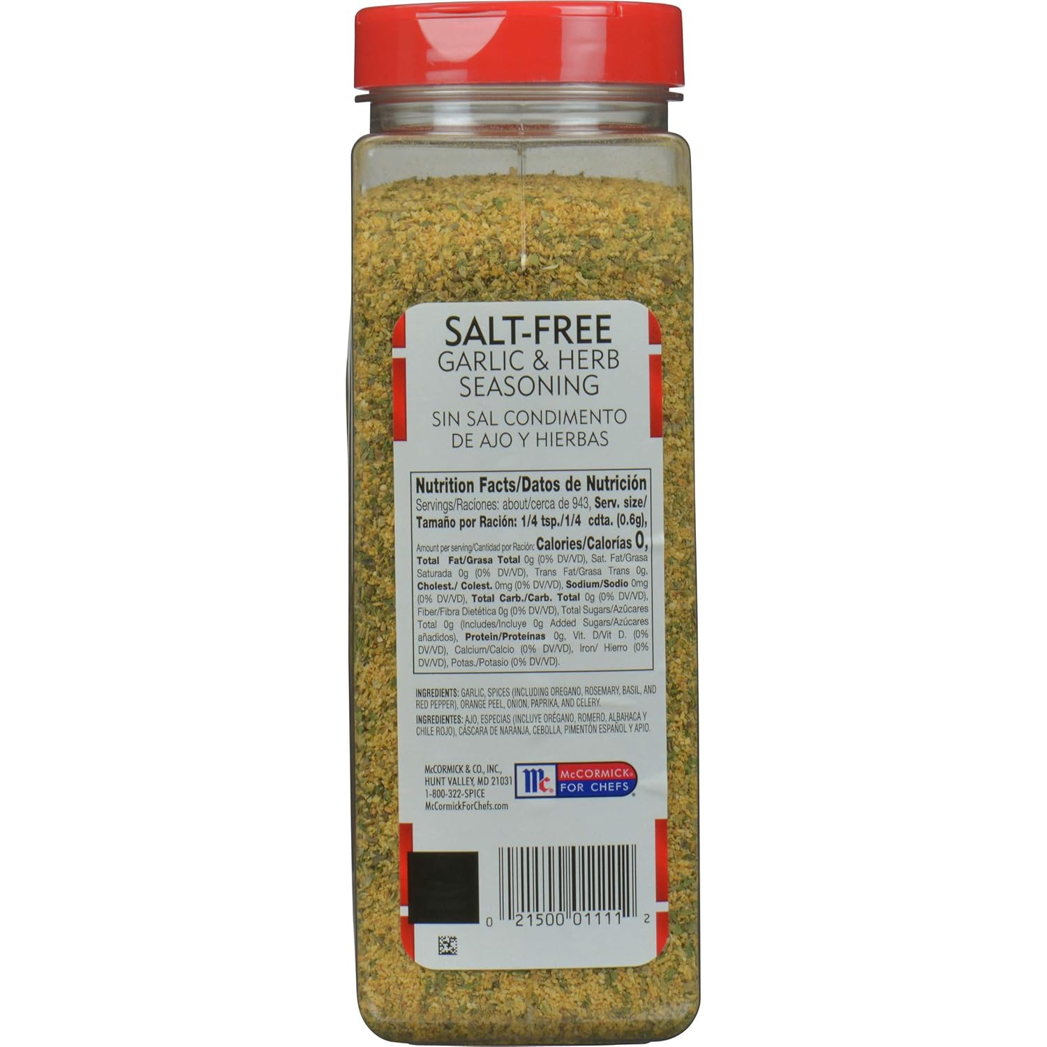 Perfect Pinch Garlic & Herb Seasoning - 19 Oz for Zesty Flavor in Chicken, Pasta, Salads & More!