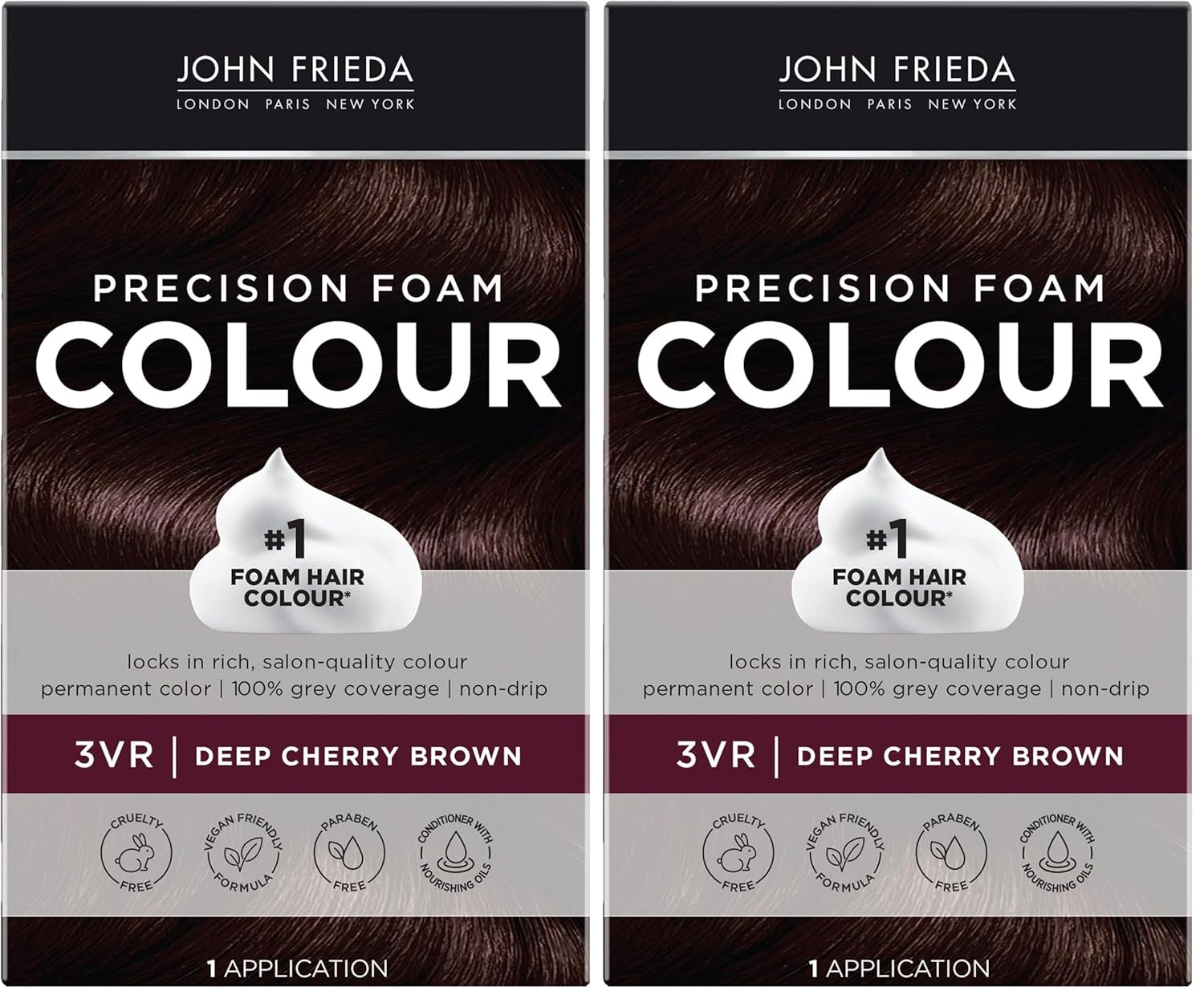 Transform Your Look with John Frieda Precision Foam Colour in Medium Natural Brown 5N - Full-Coverage, Anti-Fade Hair Color Kit for Stunning Results