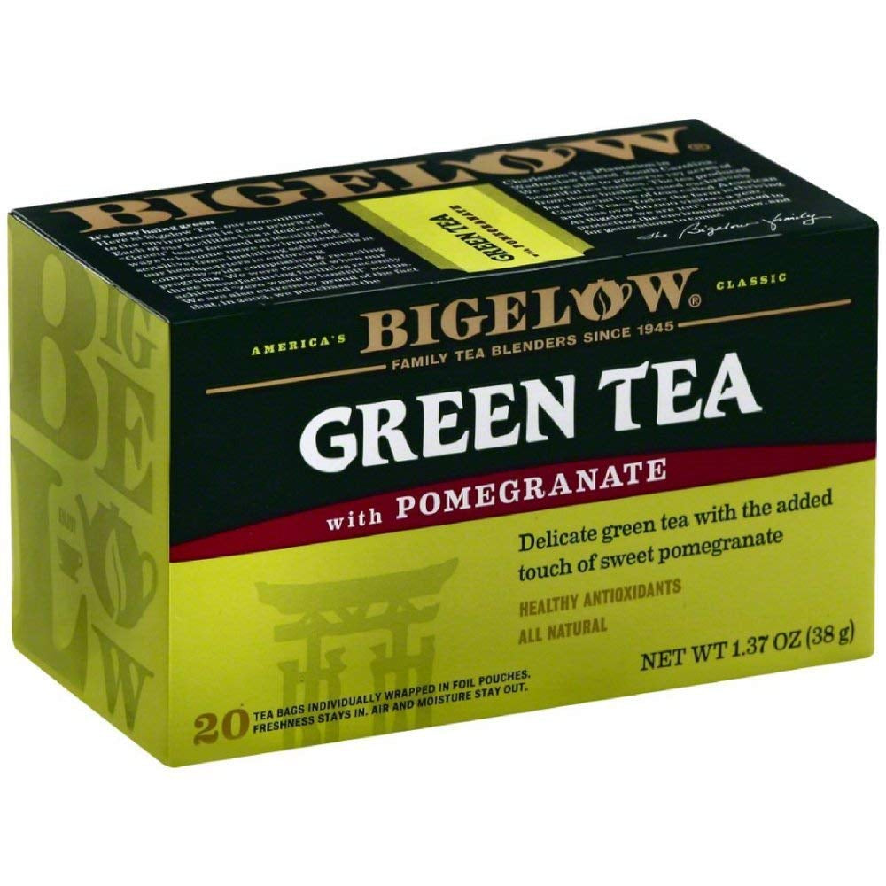 Refreshing Green Tea with Peach - Caffeinated Blend, 20 Count Box (Pack of 6) - 120 Total Tea Bags for a Flavorful Boost!