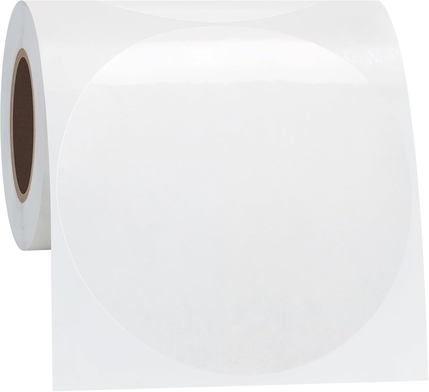 Premium 4-Inch Clear Round Seal Sticker Labels - 100 Count Roll for All Your Labeling Needs