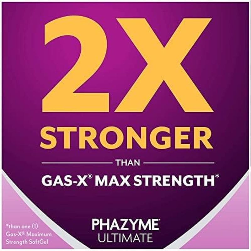 Ultimate Gas Bloating Relief - Fast-Acting 500mg Simethicone Gels, 20 Count (Pack of 6)