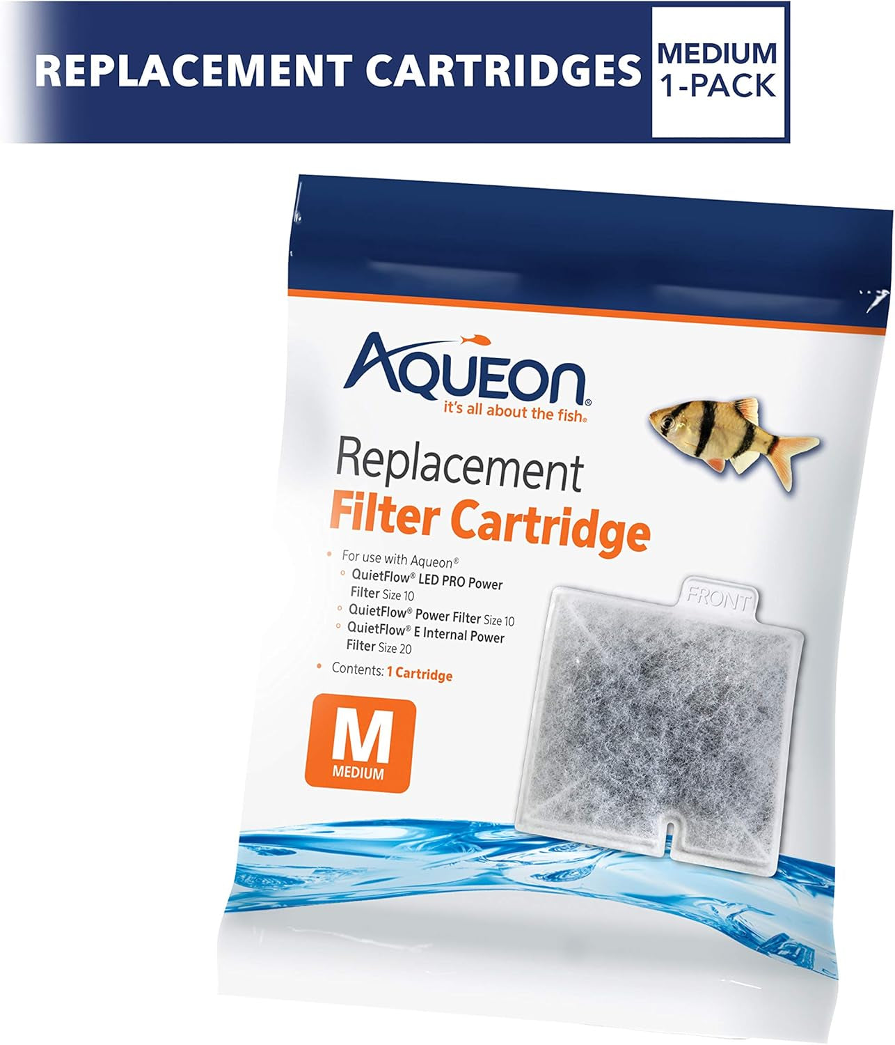 Premium Replacement Filter Cartridges - Medium Size, 1 Pack