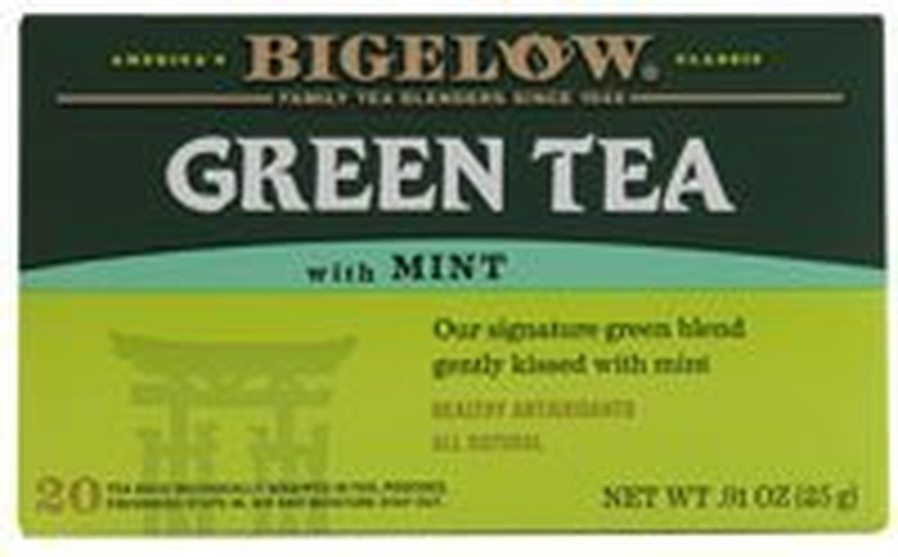 Refreshing Green Tea with Peach - Caffeinated Blend, 20 Count Box (Pack of 6) - 120 Total Tea Bags for a Flavorful Boost!